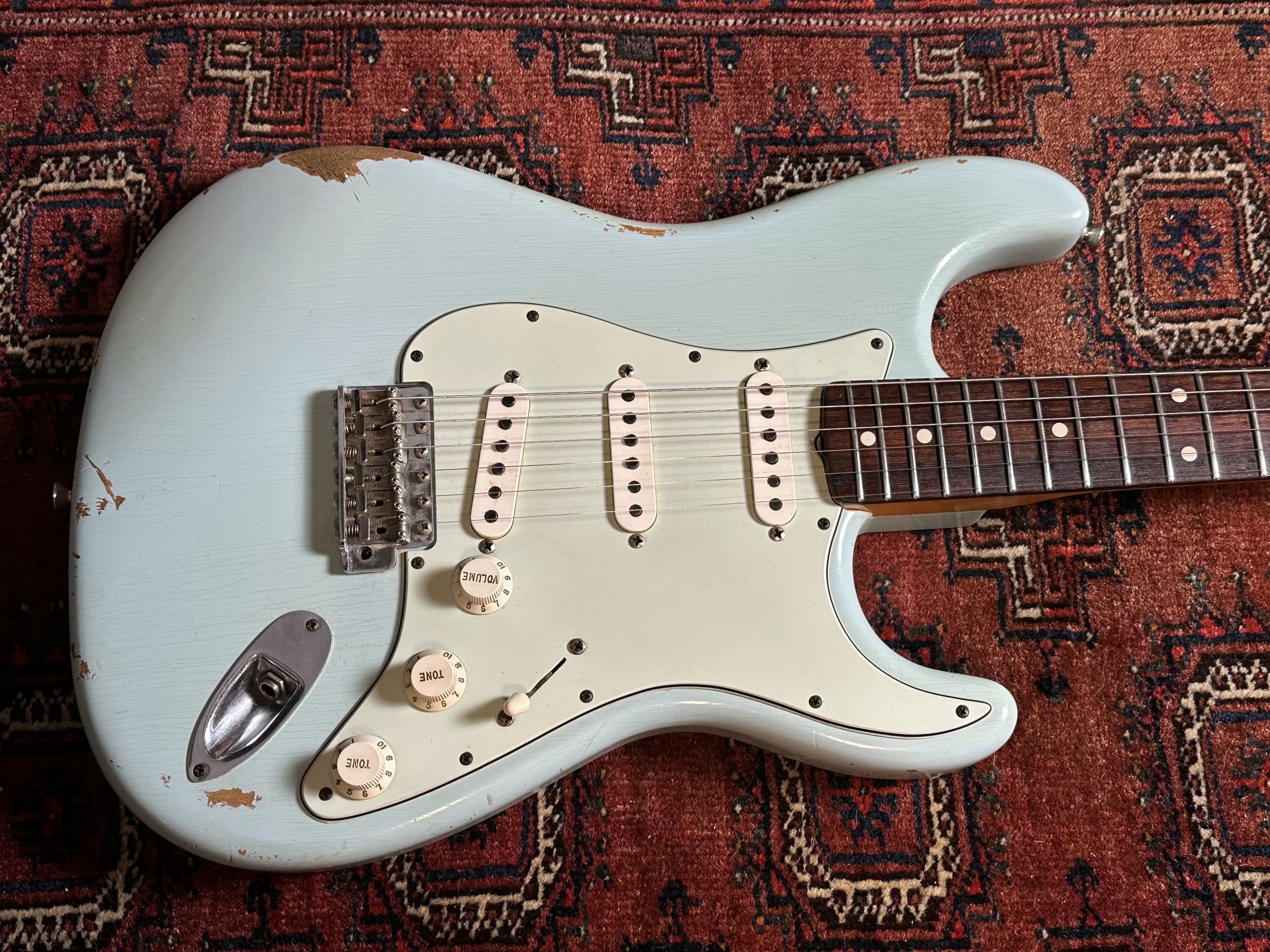 Fender Custom Shop '60 Relic Stratocaster 2012 Sonic Blue with matching headstock