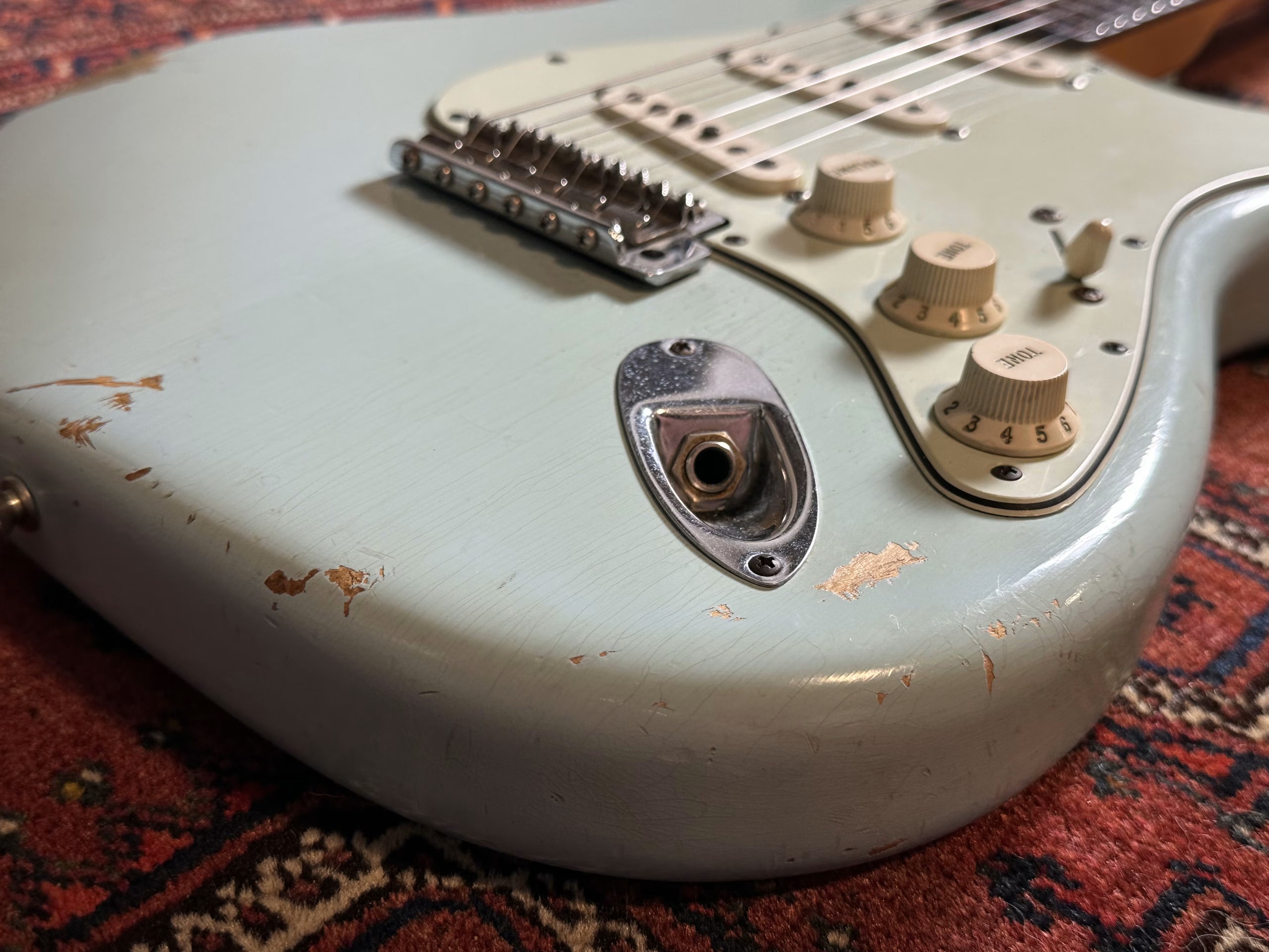 Fender Custom Shop '60 Relic Stratocaster 2012 Sonic Blue with matching headstock