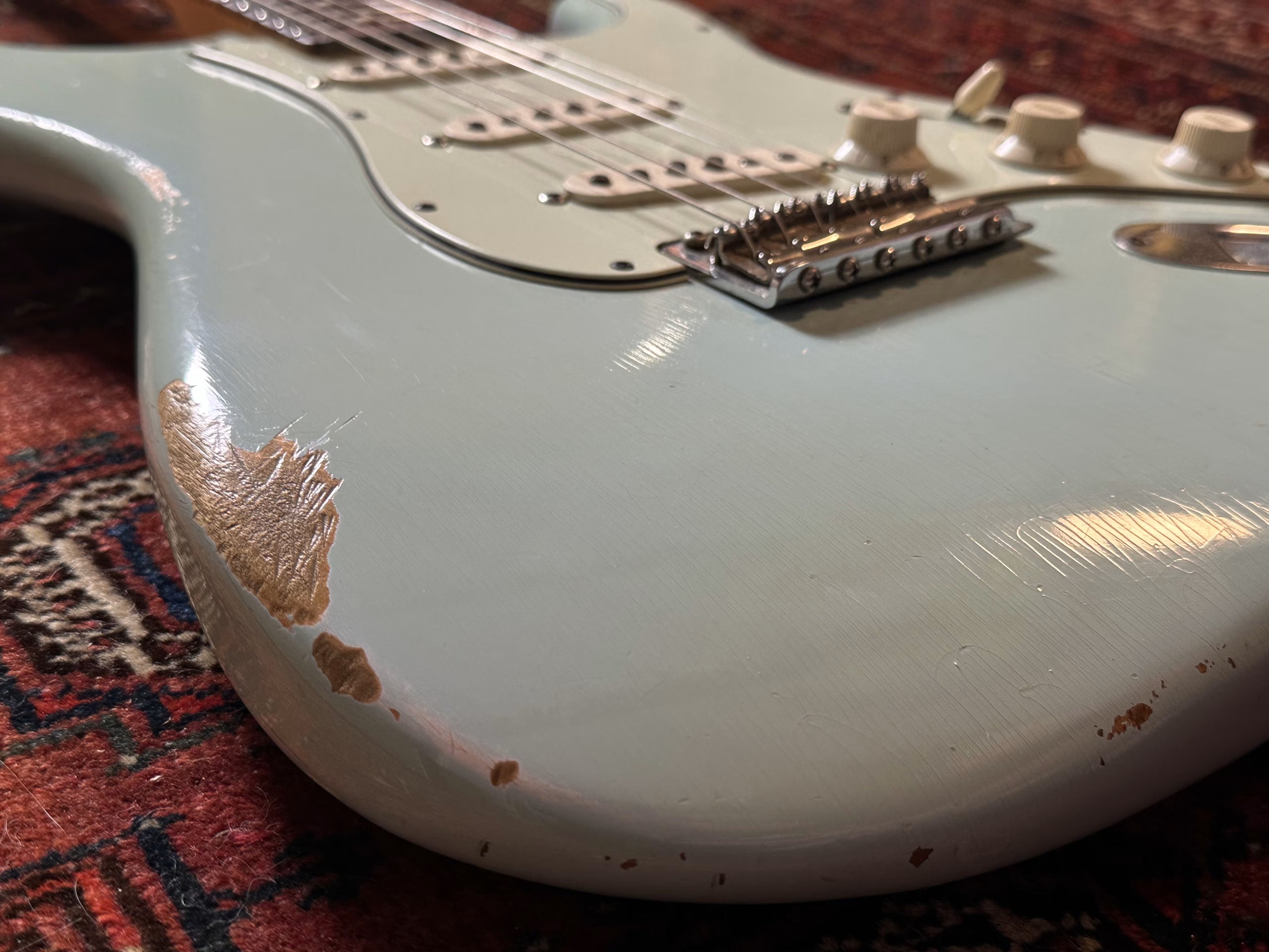 Fender Custom Shop '60 Relic Stratocaster 2012 Sonic Blue with matching headstock