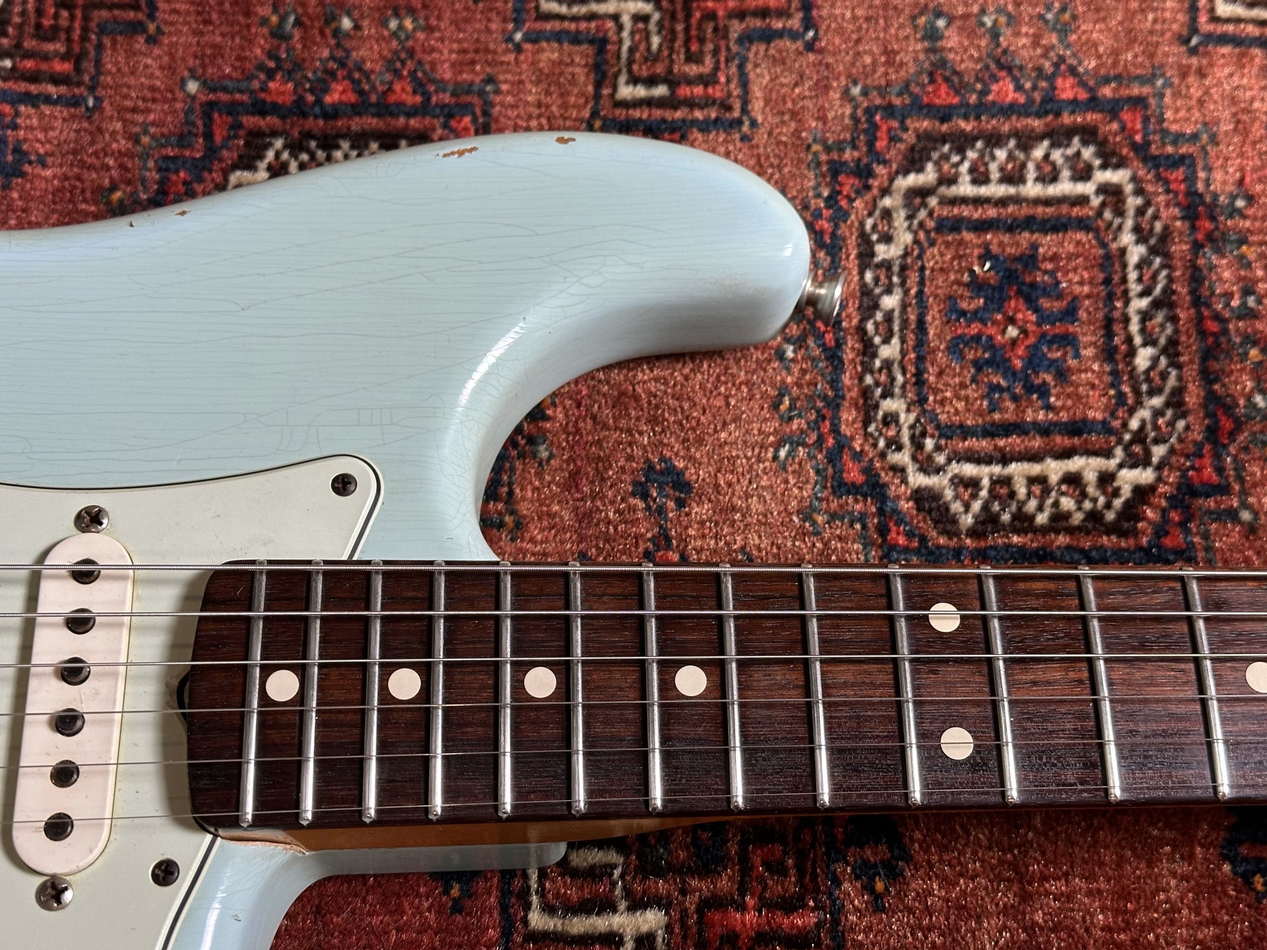 Fender Custom Shop '60 Relic Stratocaster 2012 Sonic Blue with matching headstock