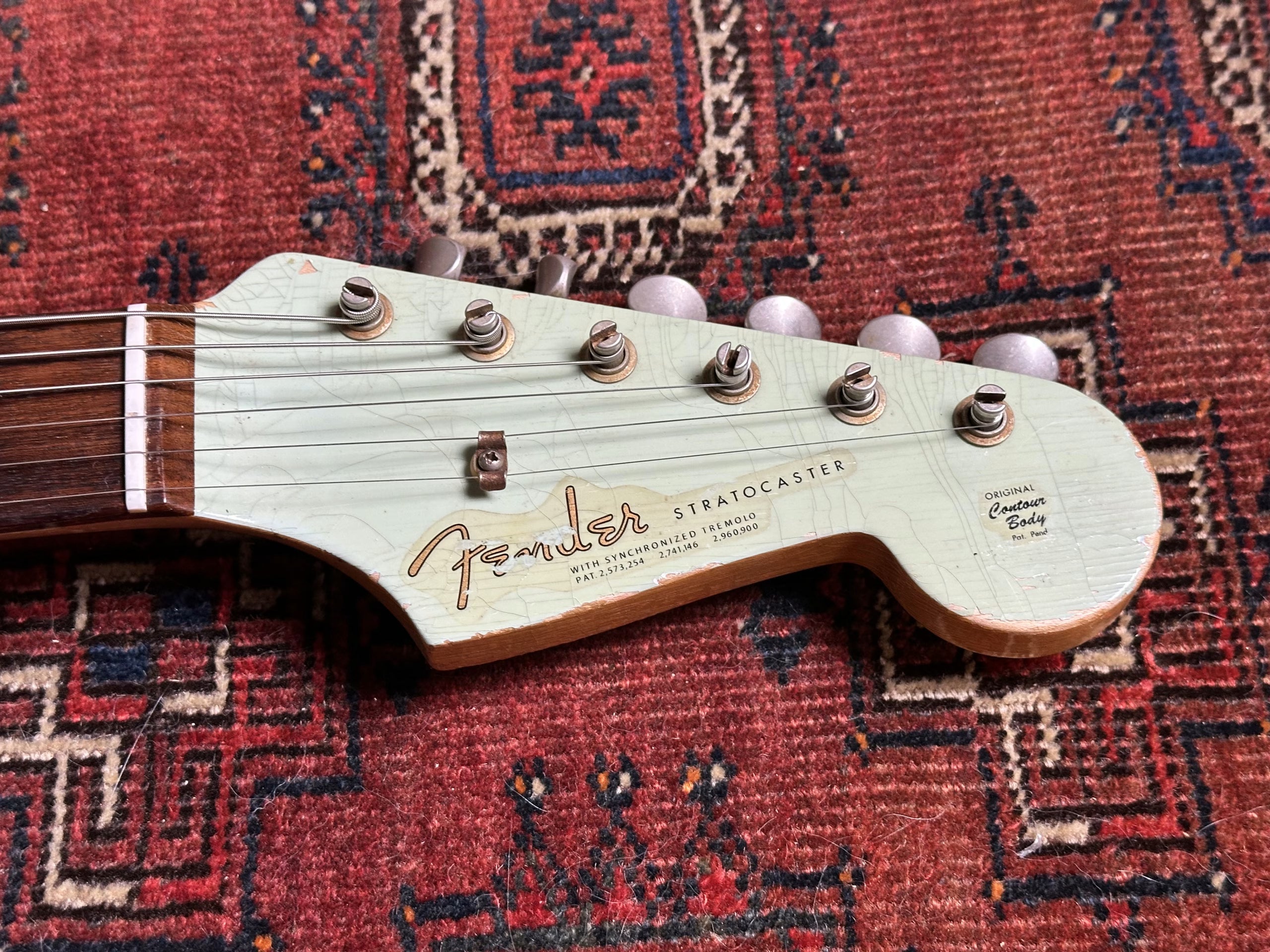 Fender Custom Shop '60 Relic Stratocaster 2012 Sonic Blue with matching headstock