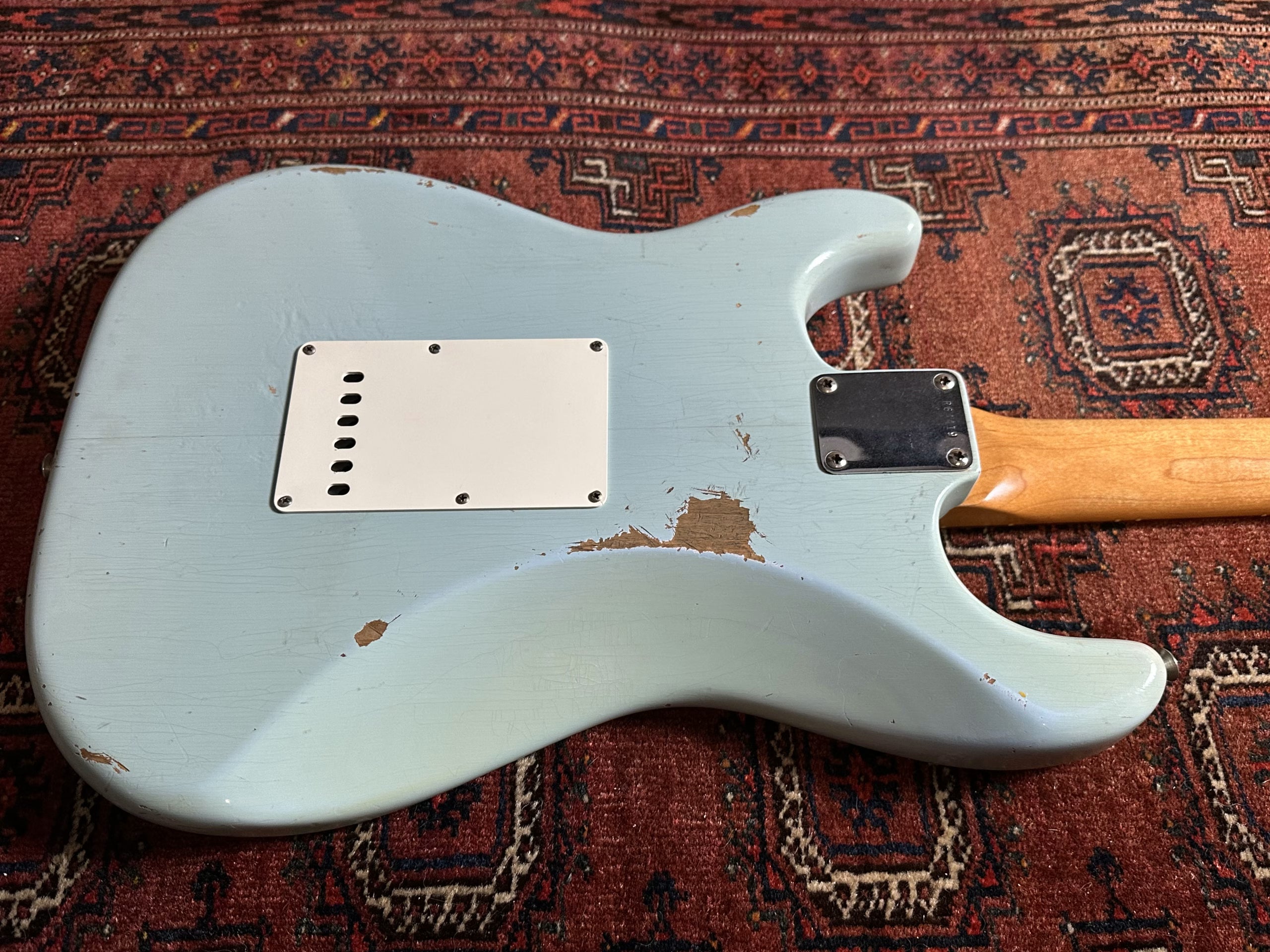 Fender Custom Shop '60 Relic Stratocaster 2012 Sonic Blue with matching headstock