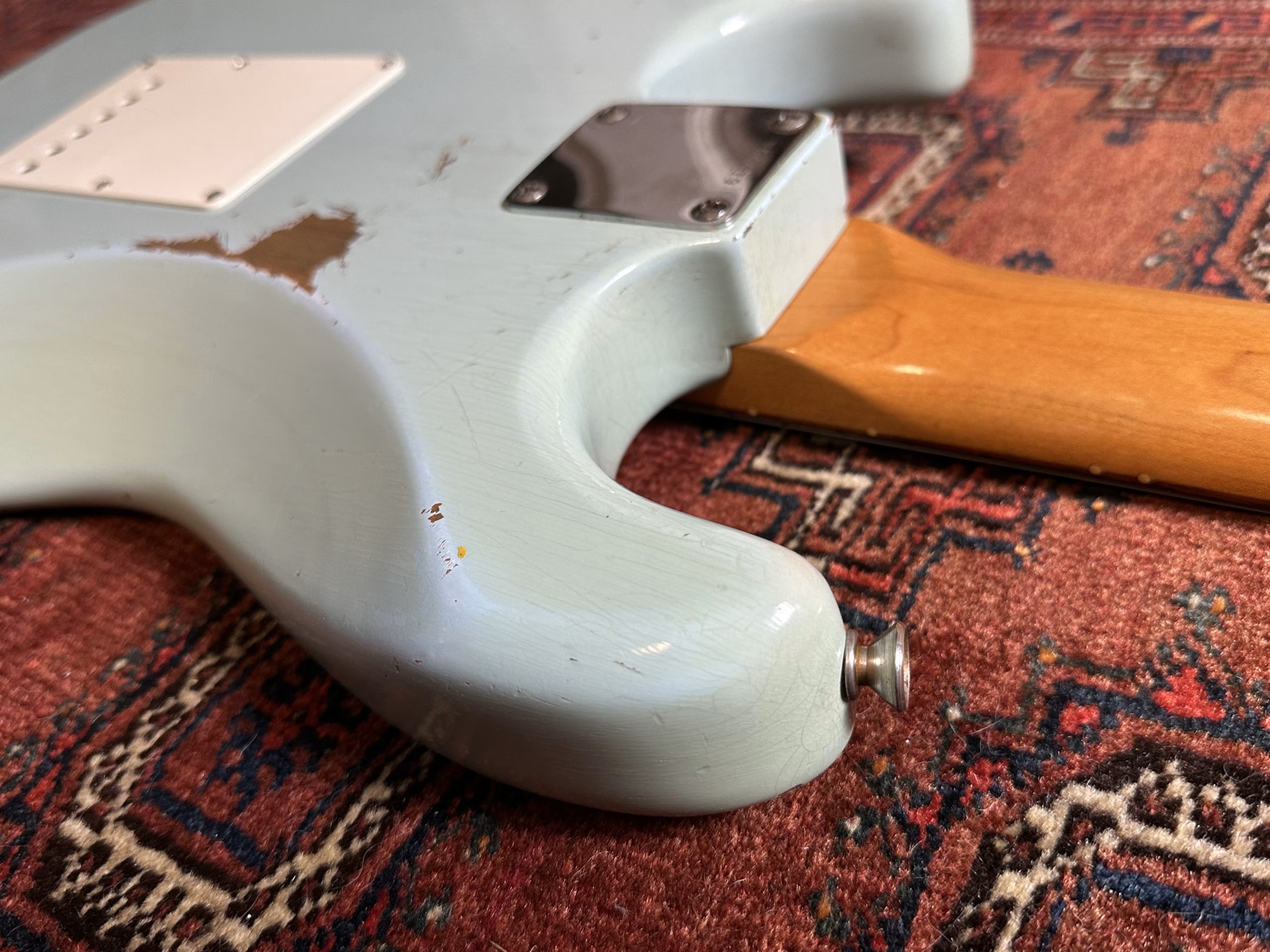 Fender Custom Shop '60 Relic Stratocaster 2012 Sonic Blue with matching headstock