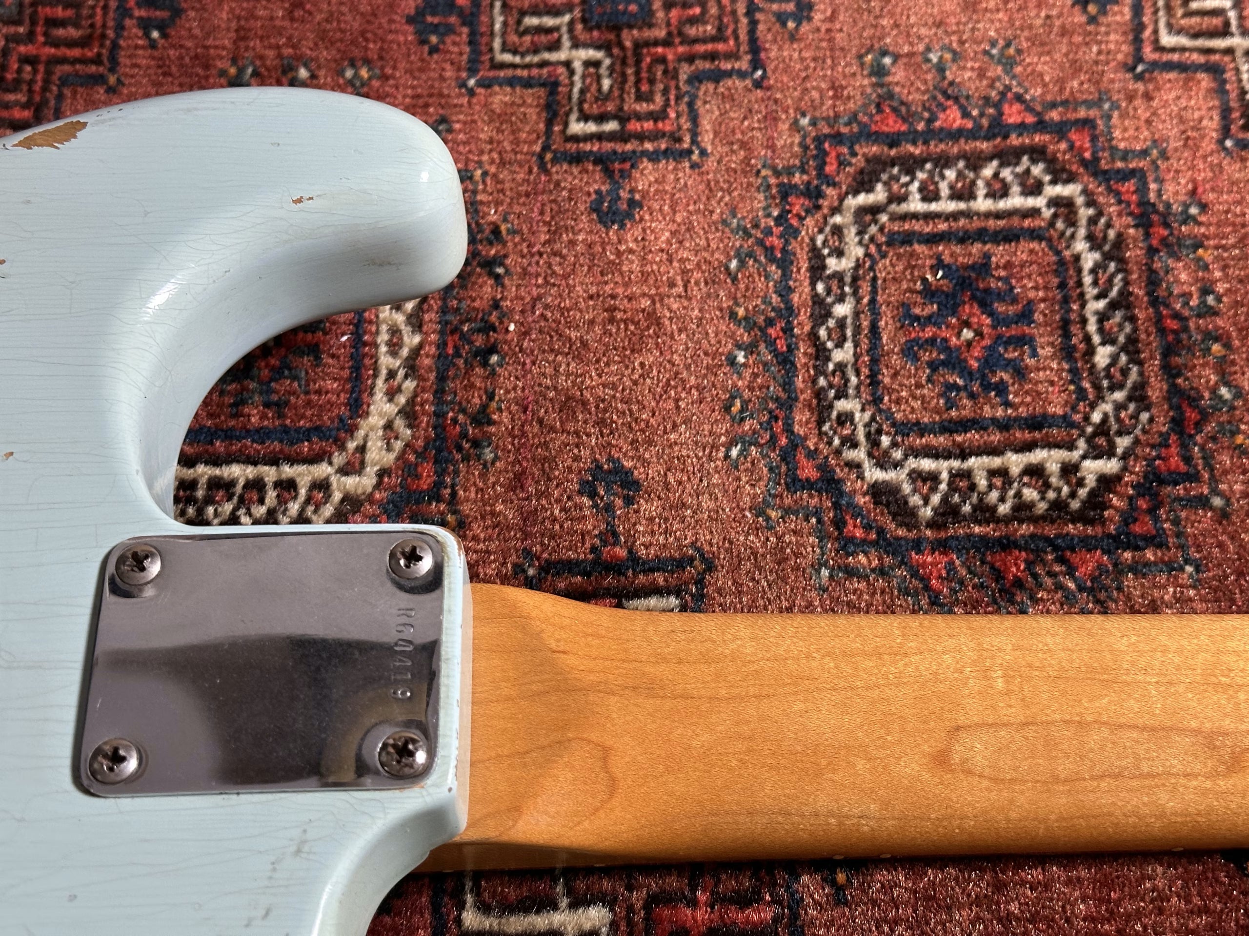 Fender Custom Shop '60 Relic Stratocaster 2012 Sonic Blue with matching headstock