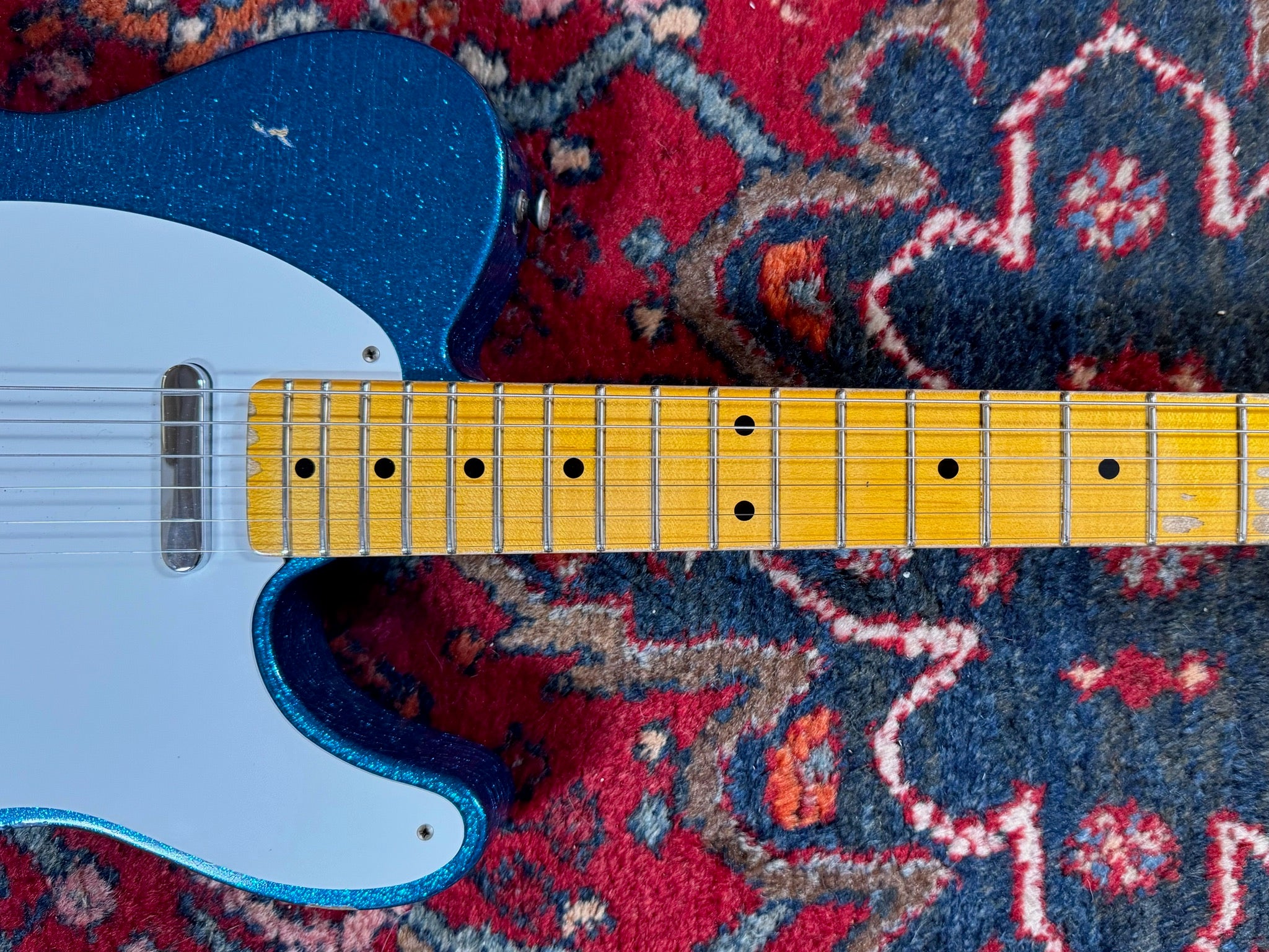 Fender Custom Shop ’55 Double Esquire LTD Relic 2015 Aged Sparkle Blue