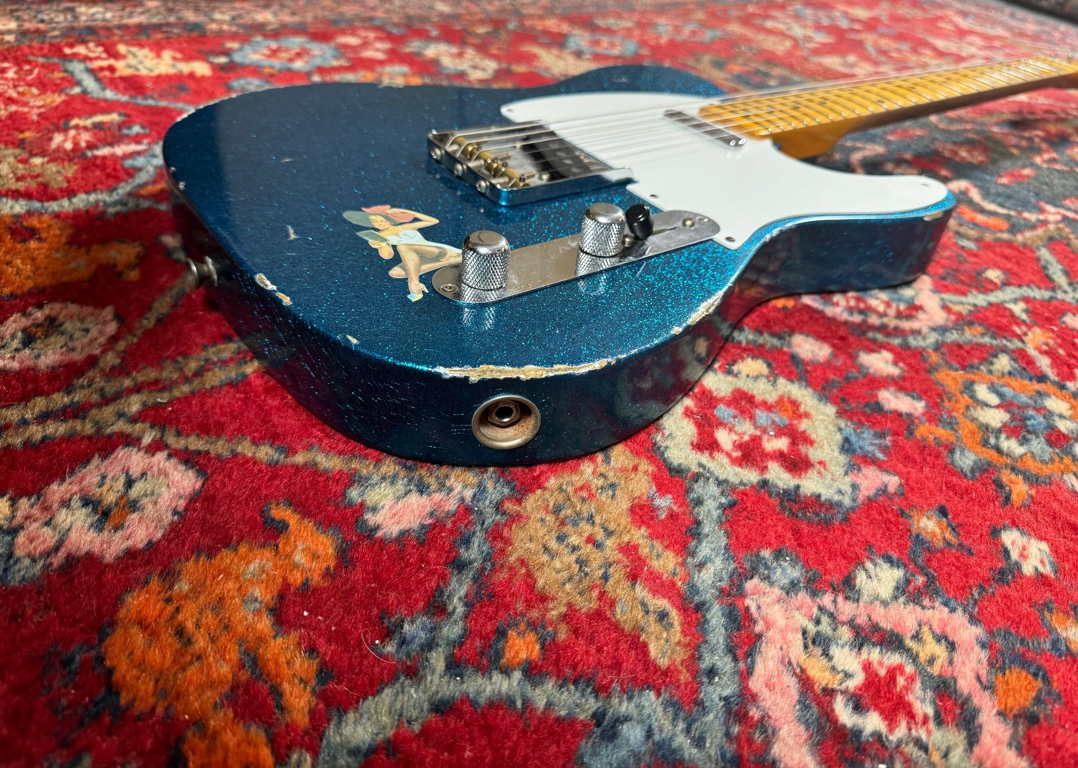 Fender Custom Shop ’55 Double Esquire LTD Relic 2015 Aged Sparkle Blue