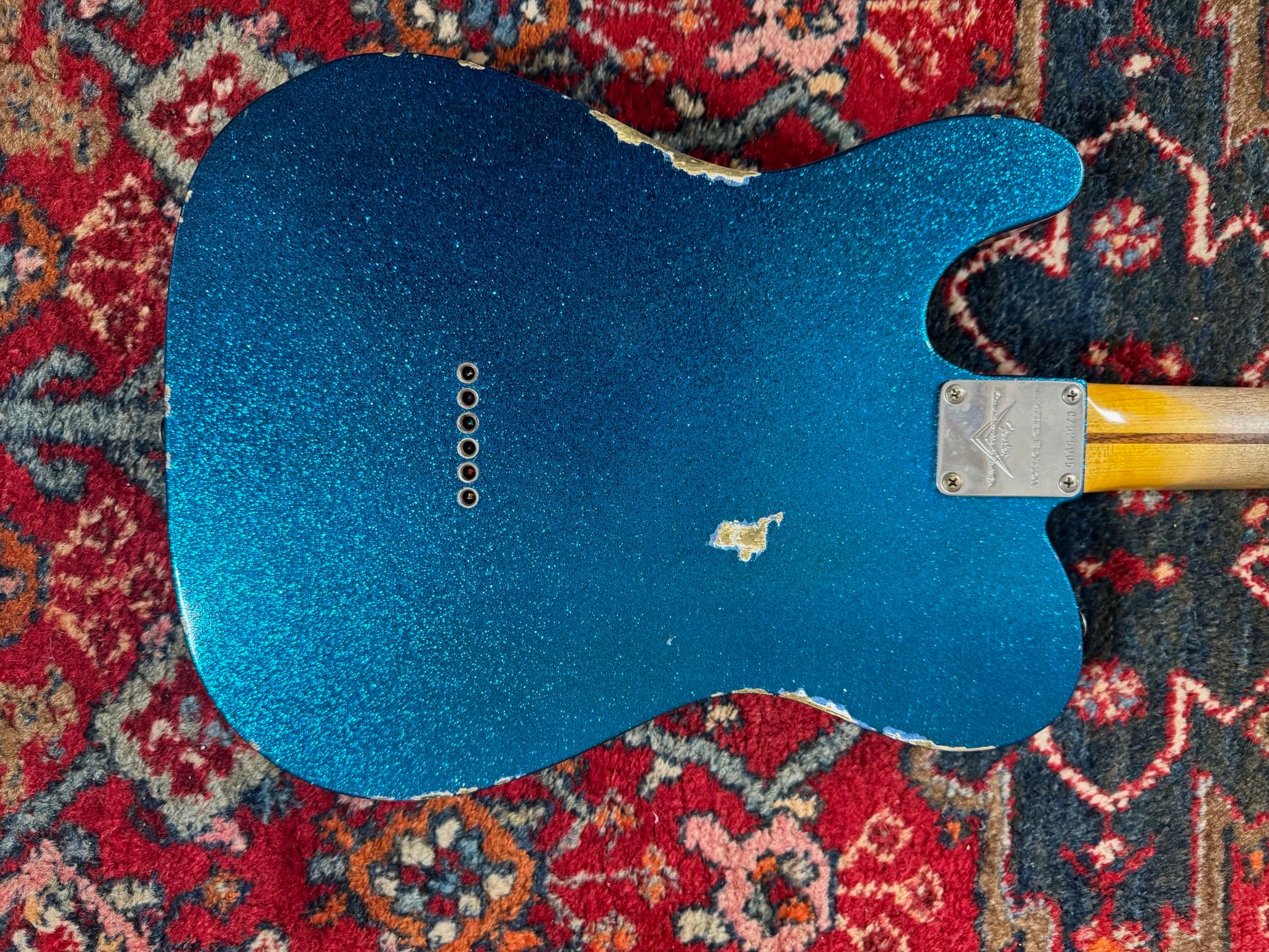 Fender Custom Shop ’55 Double Esquire LTD Relic 2015 Aged Sparkle Blue