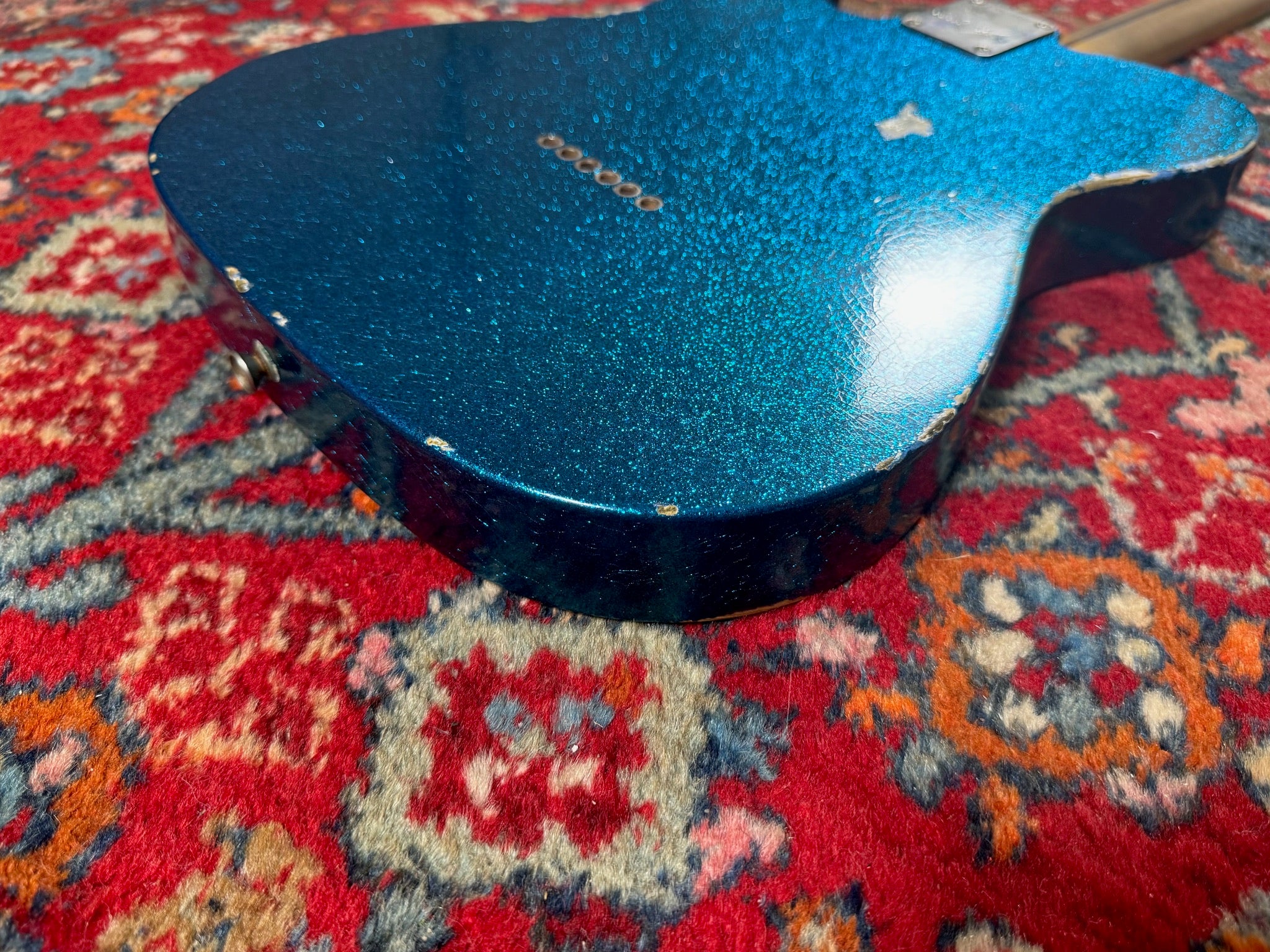 Fender Custom Shop ’55 Double Esquire LTD Relic 2015 Aged Sparkle Blue