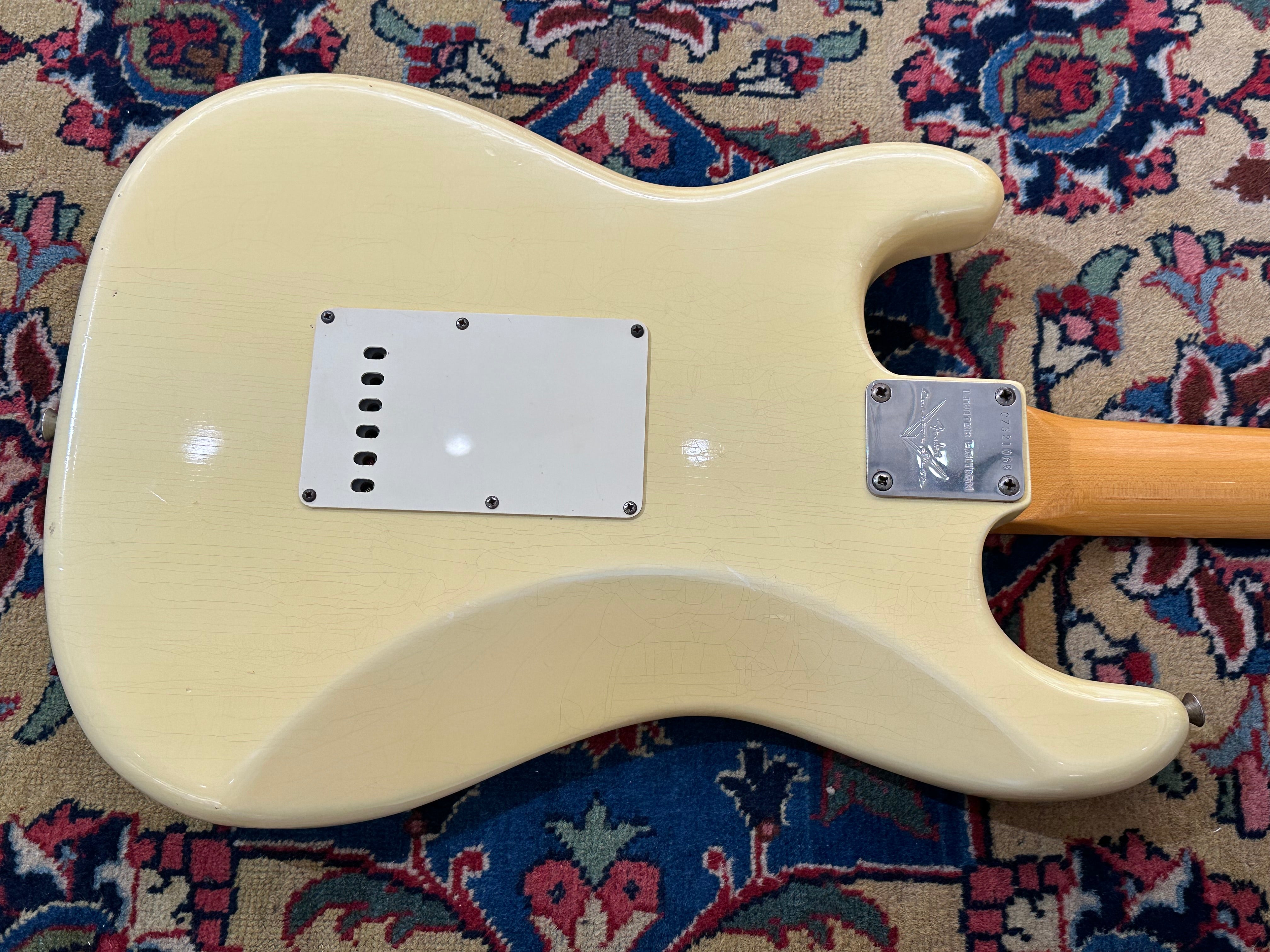 Fender Custom Shop '60 Duo Tone LTD Relic Abigail Ybarra Pickups Stratocaster 2012 Vintage White