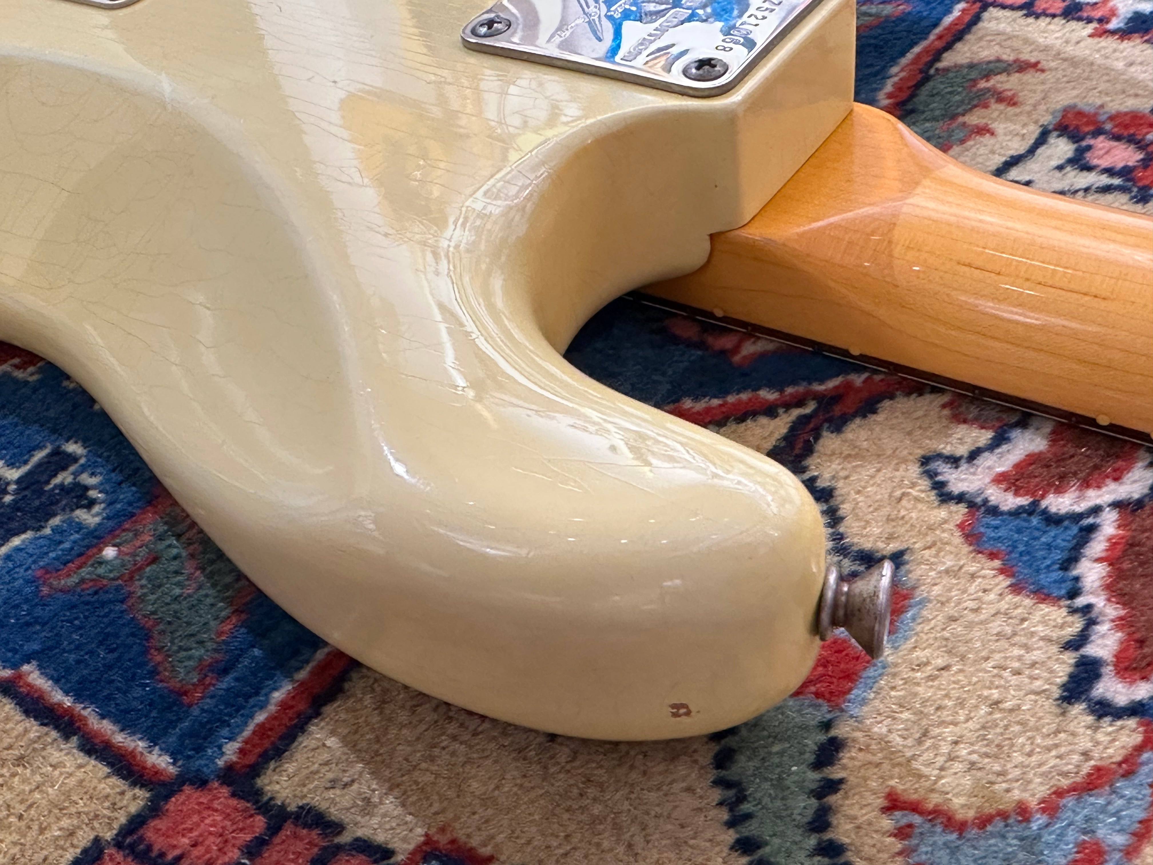 Fender Custom Shop '60 Duo Tone LTD Relic Abigail Ybarra Pickups Stratocaster 2012 Vintage White