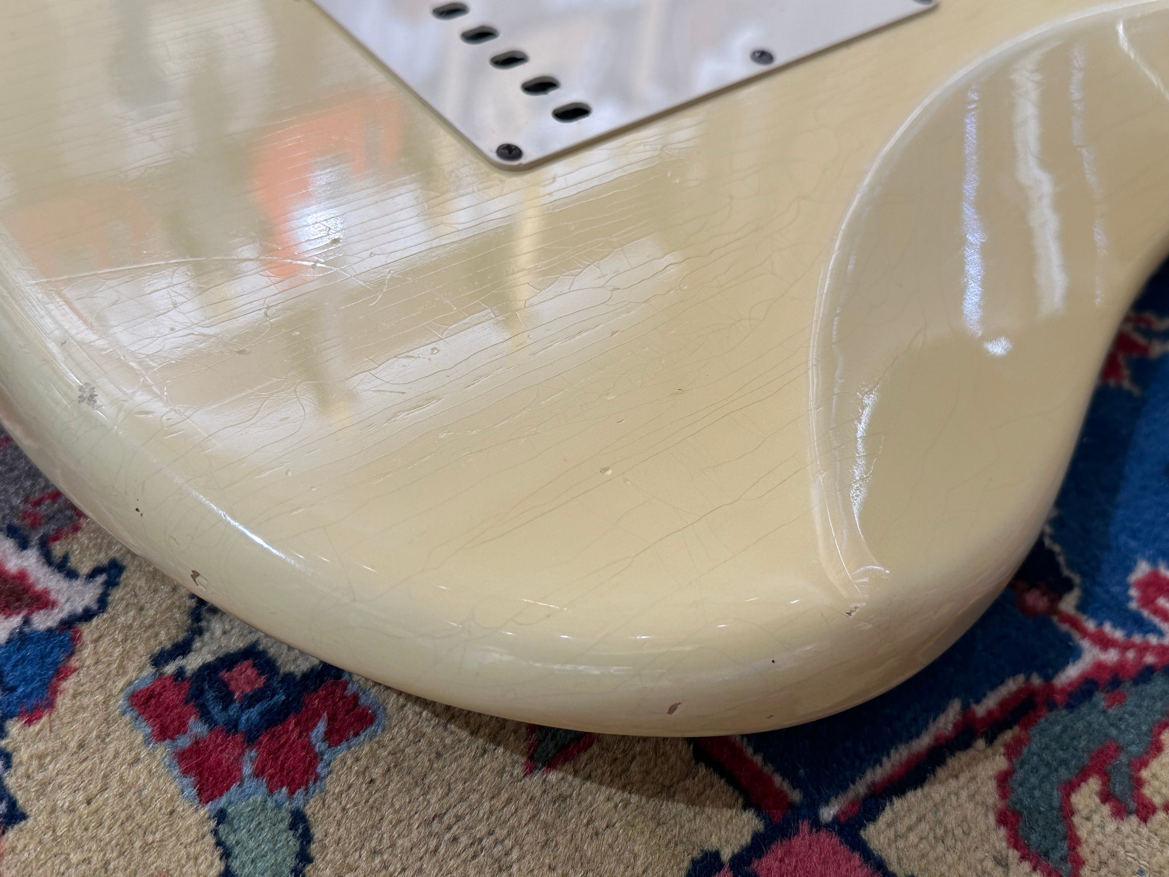 Fender Custom Shop '60 Duo Tone LTD Relic Abigail Ybarra Pickups Stratocaster 2012 Vintage White