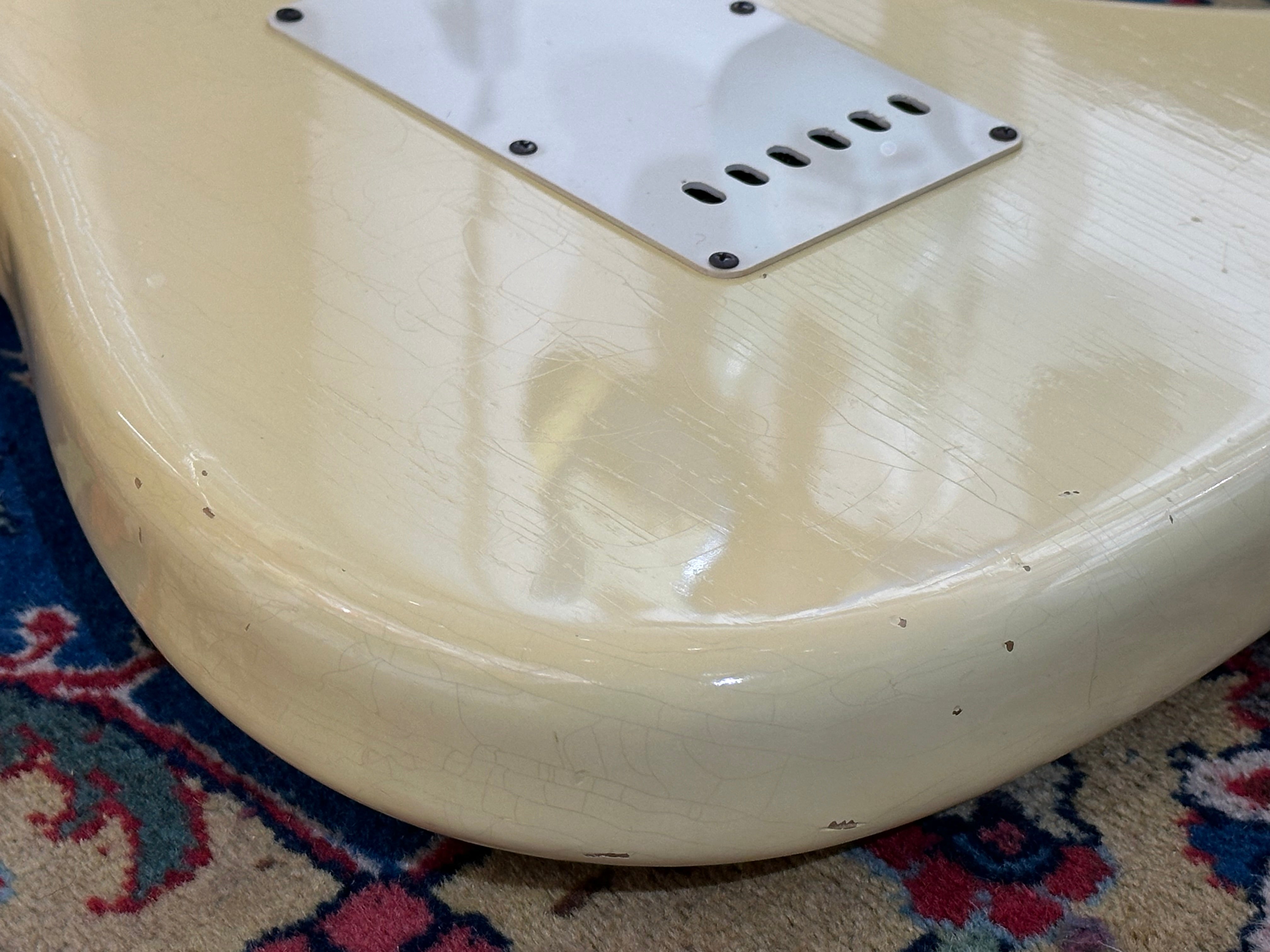 Fender Custom Shop '60 Duo Tone LTD Relic Abigail Ybarra Pickups Stratocaster 2012 Vintage White