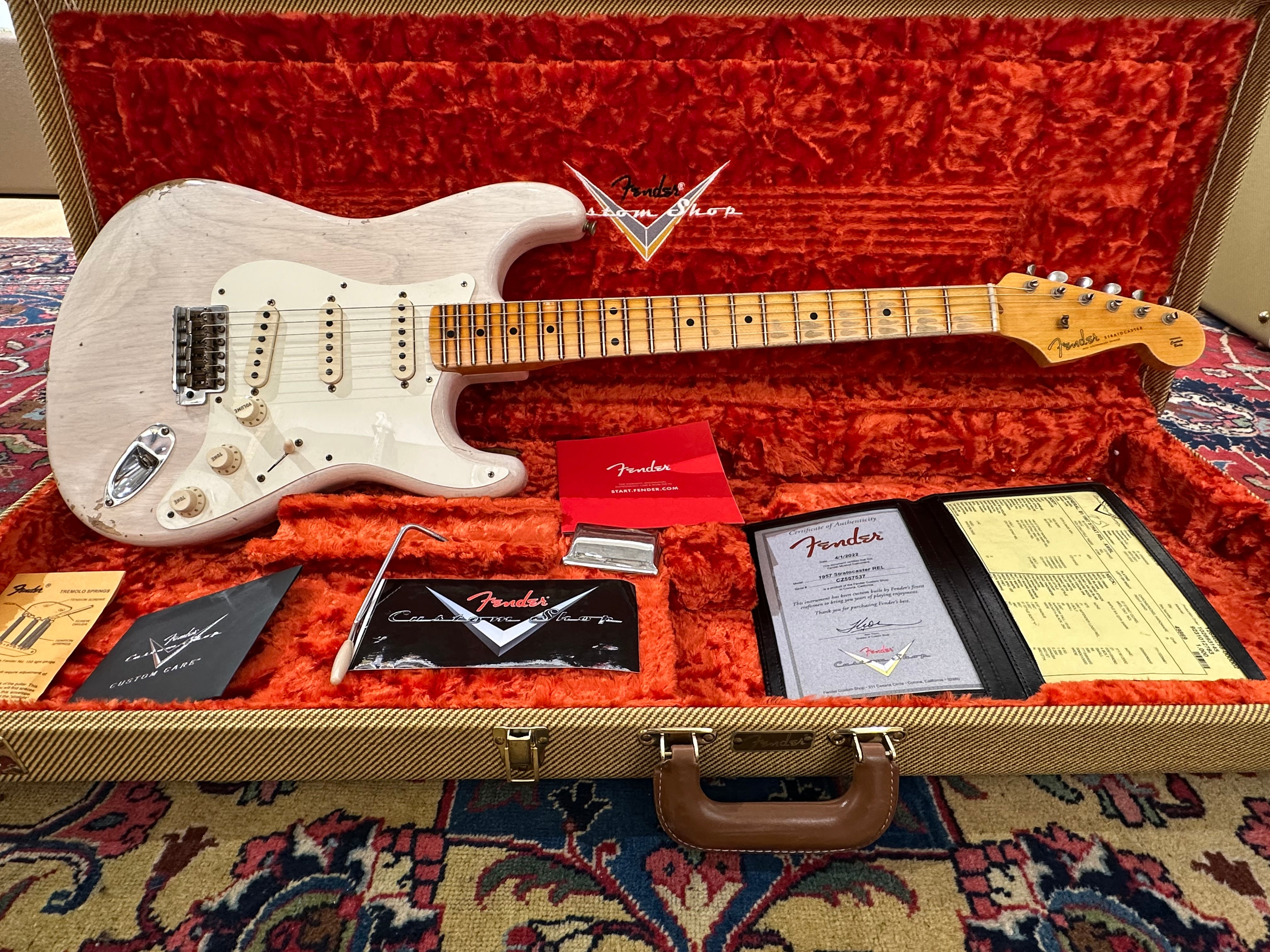 Fender Custom Shop '57 Relic Stratocaster 2022 Aged White Blonde