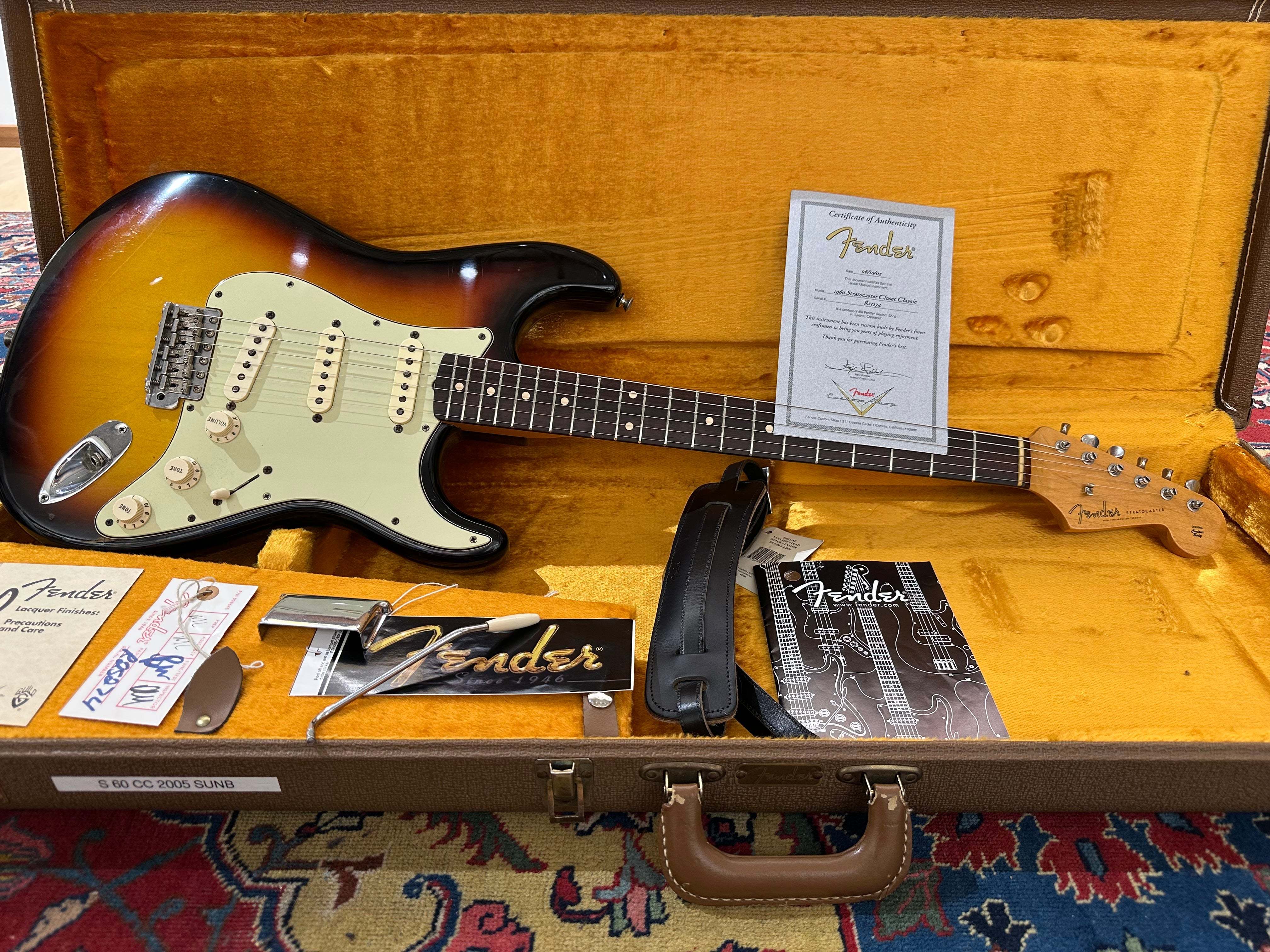 Fender Custom Shop '60 Closet Classic Stratocaster 2005 Sunburst