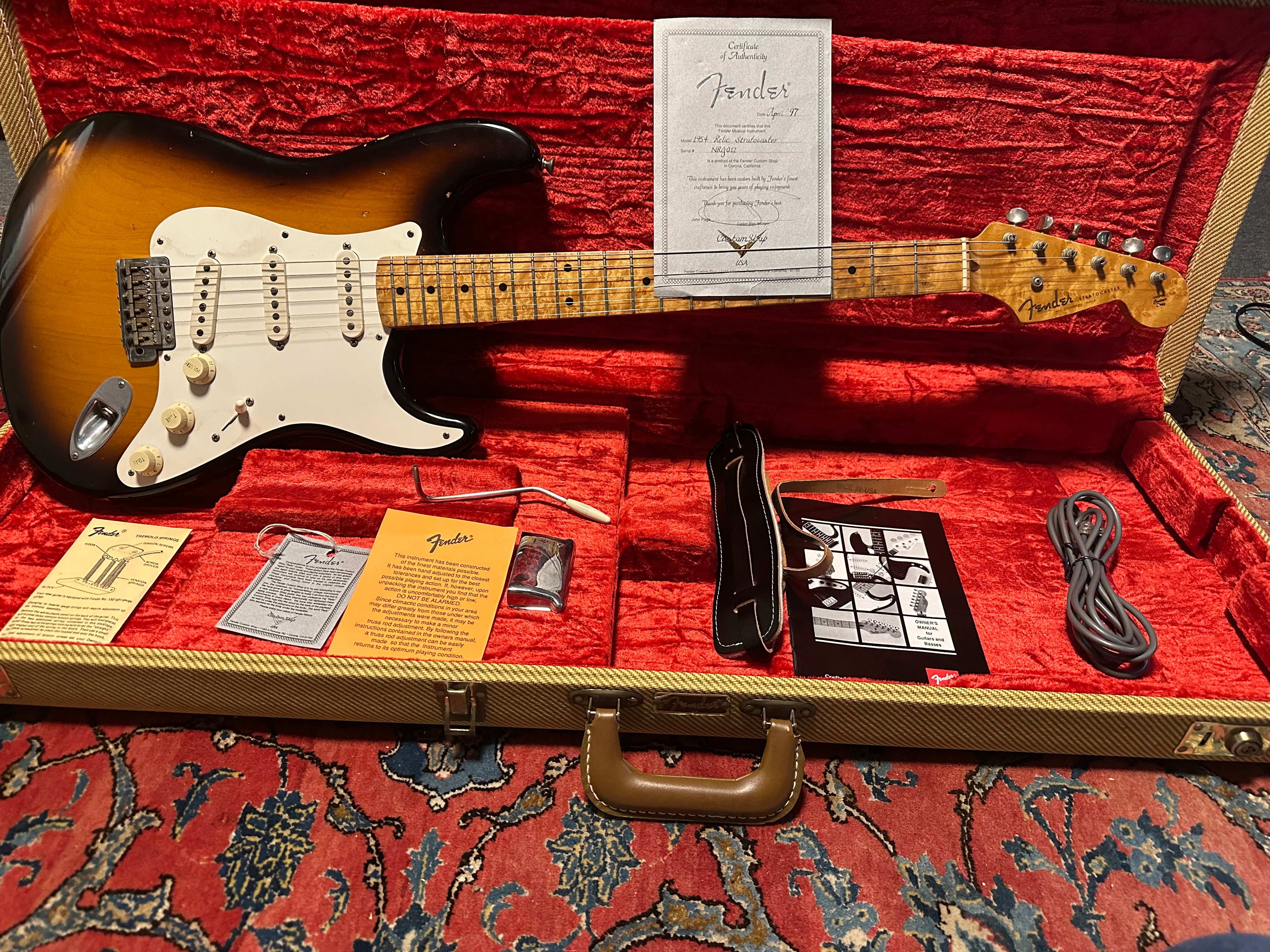 Fender Custom Shop '54 Cunetto Relic LTD Stratocaster 1997 Sunburst