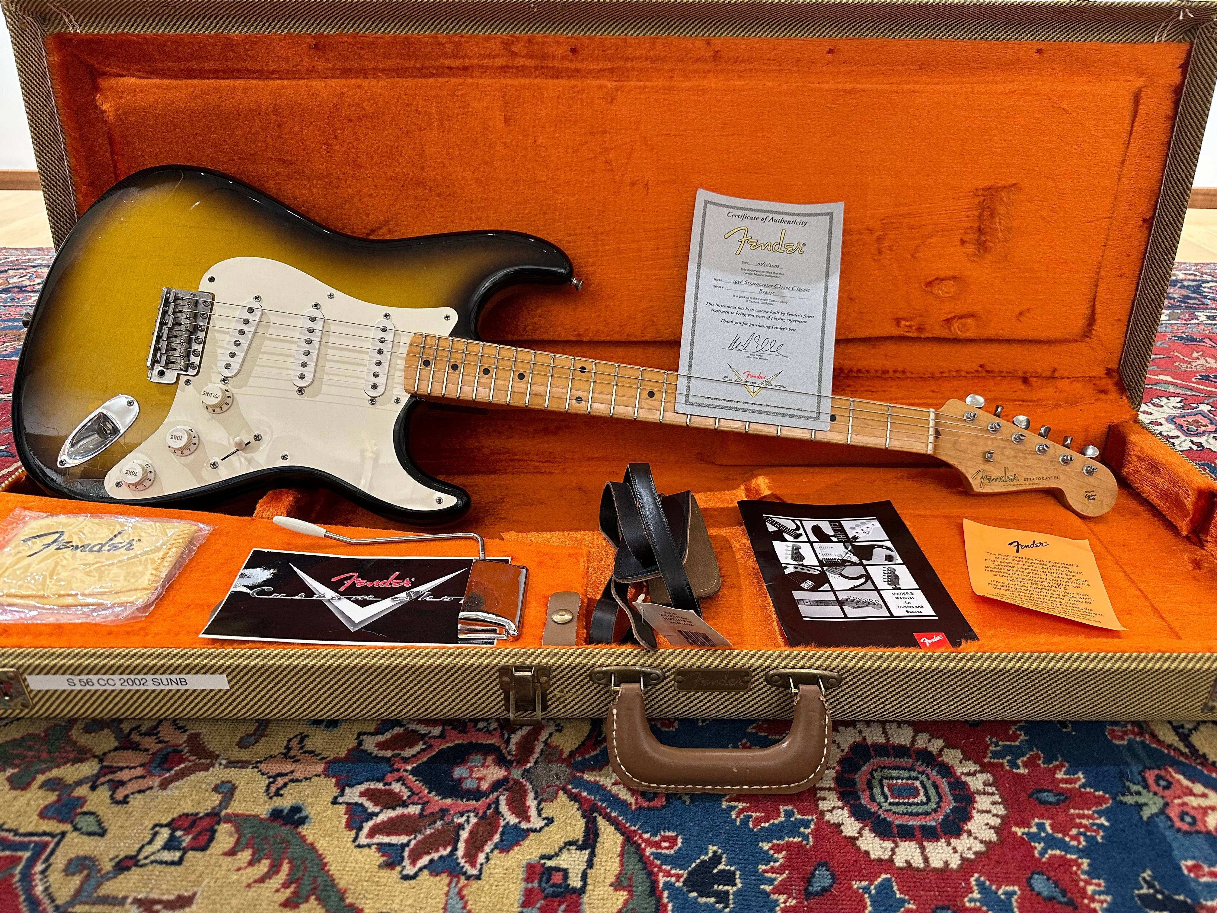 Reserved - Fender Custom Shop '56 Closet Classic Stratocaster 2002 Sunburst