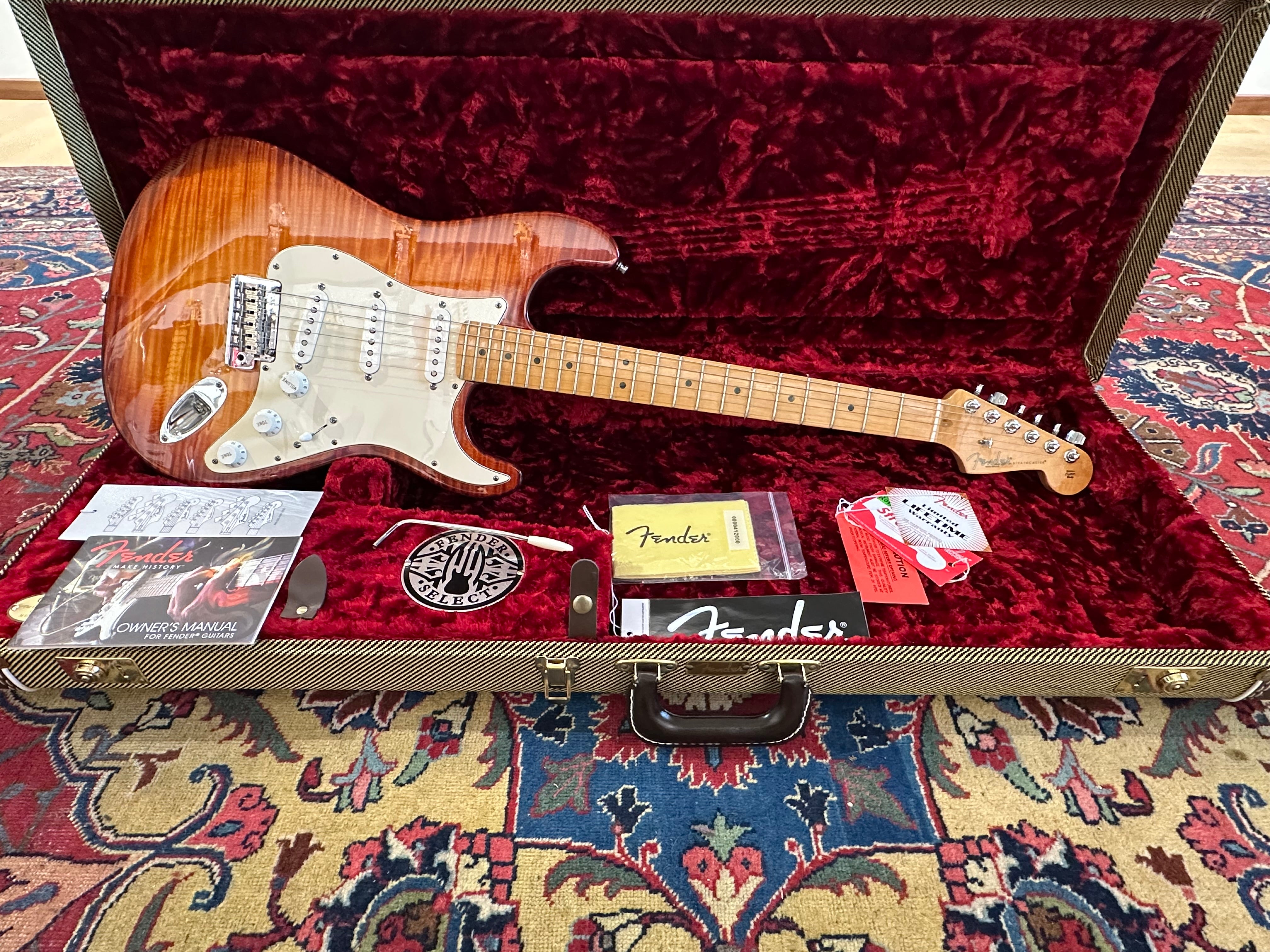 Fender American Select Stratocaster 2012 Dark Cherry Burst