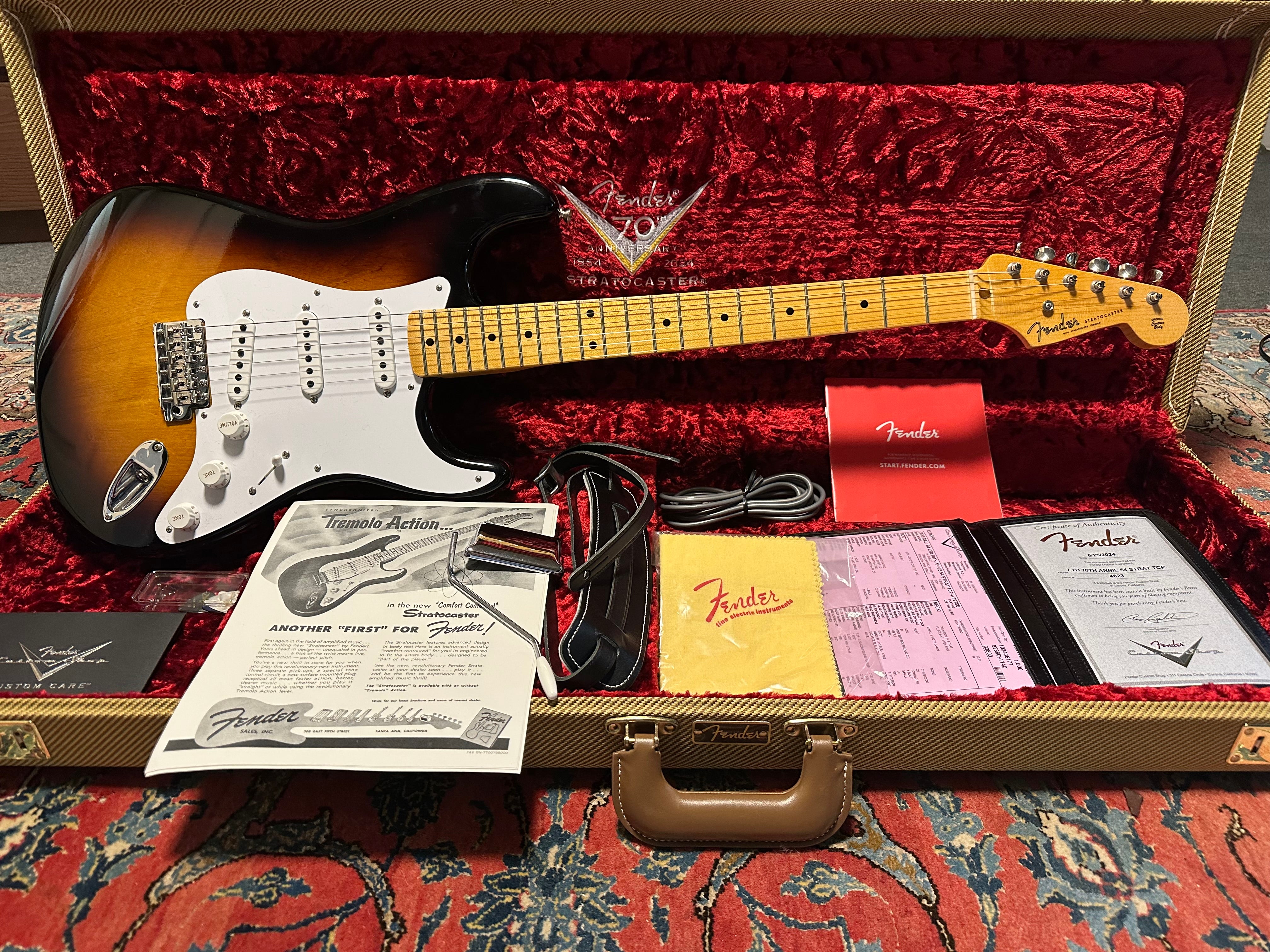 Fender Custom Shop '54 70th Anniversary LTD NOS Stratocaster 2024 Sunburst