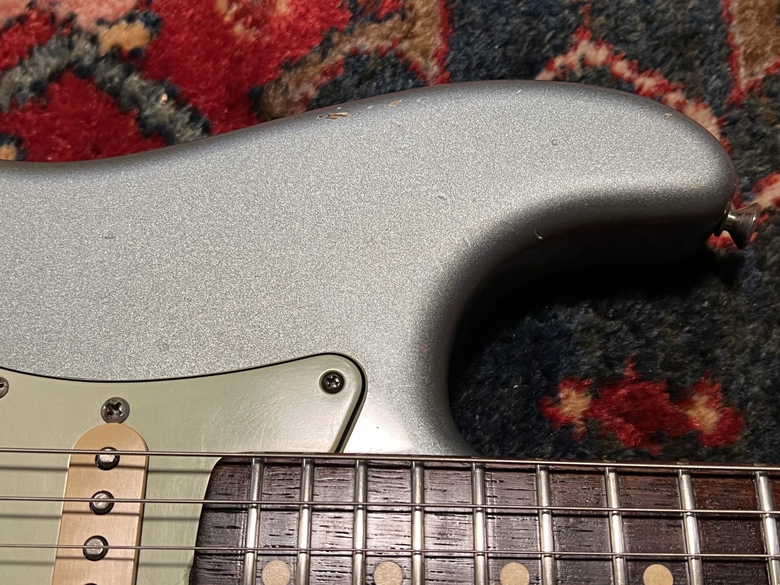 SOLD - 2004 Fender Custom Shop 60 Relic Stratocaster Ice Blue Metalic with matching headstock