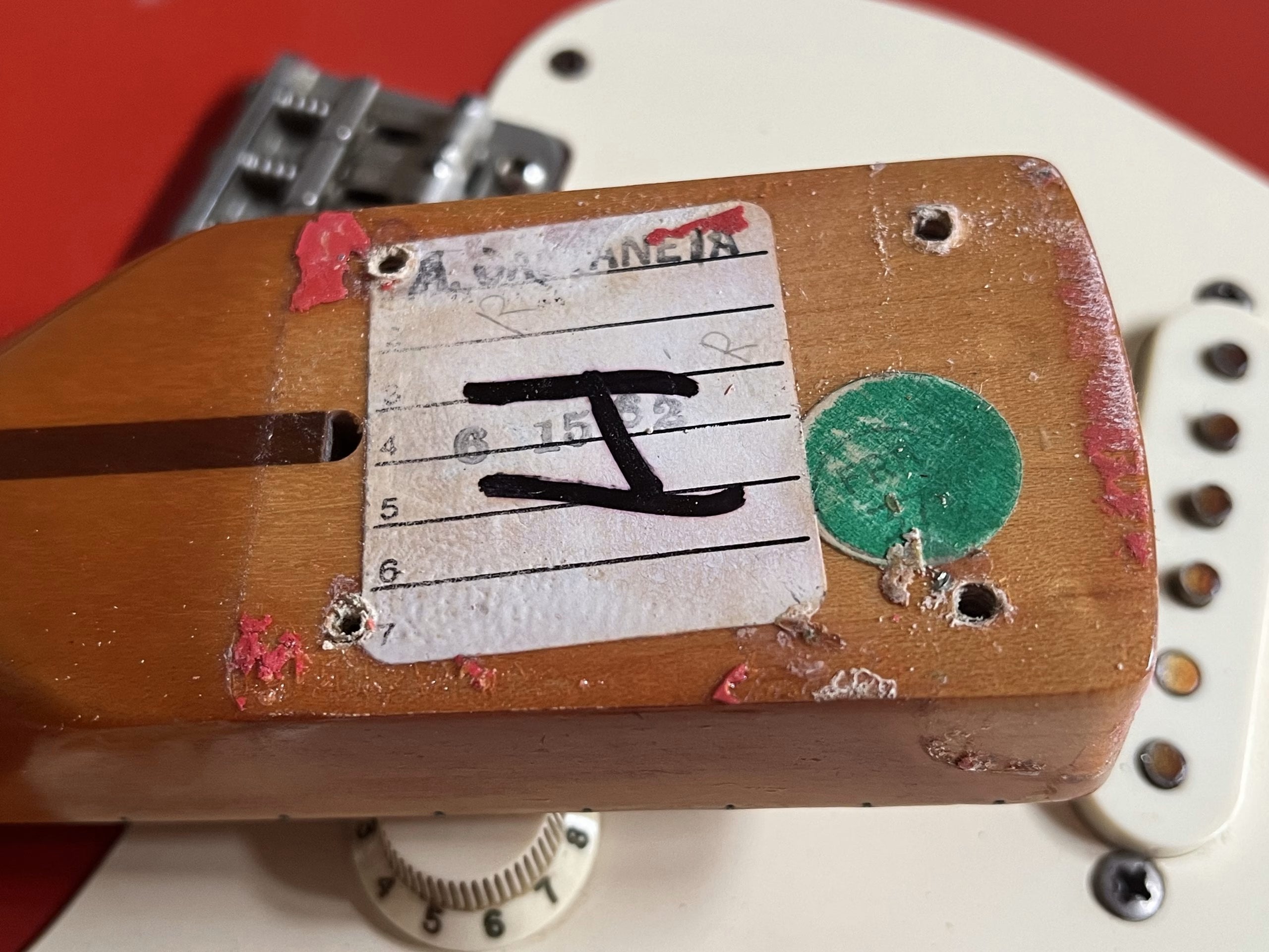SOLD - 1982 Vintage Reissue '57 Stratocaster Fiesta Red