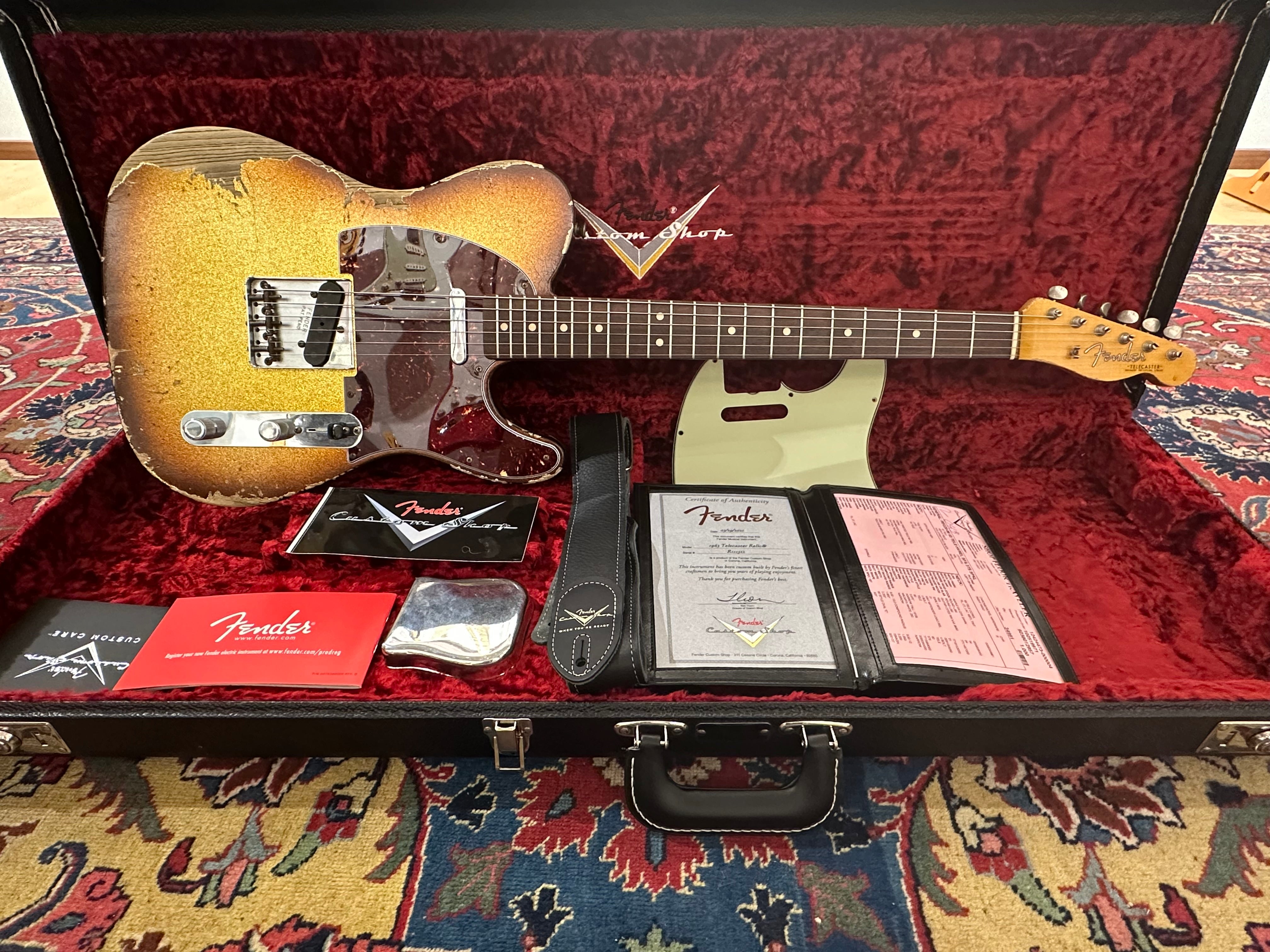 Fender Custom Shop '63 Heavy Relic Telecaster 2021 Sparkle Sunburst