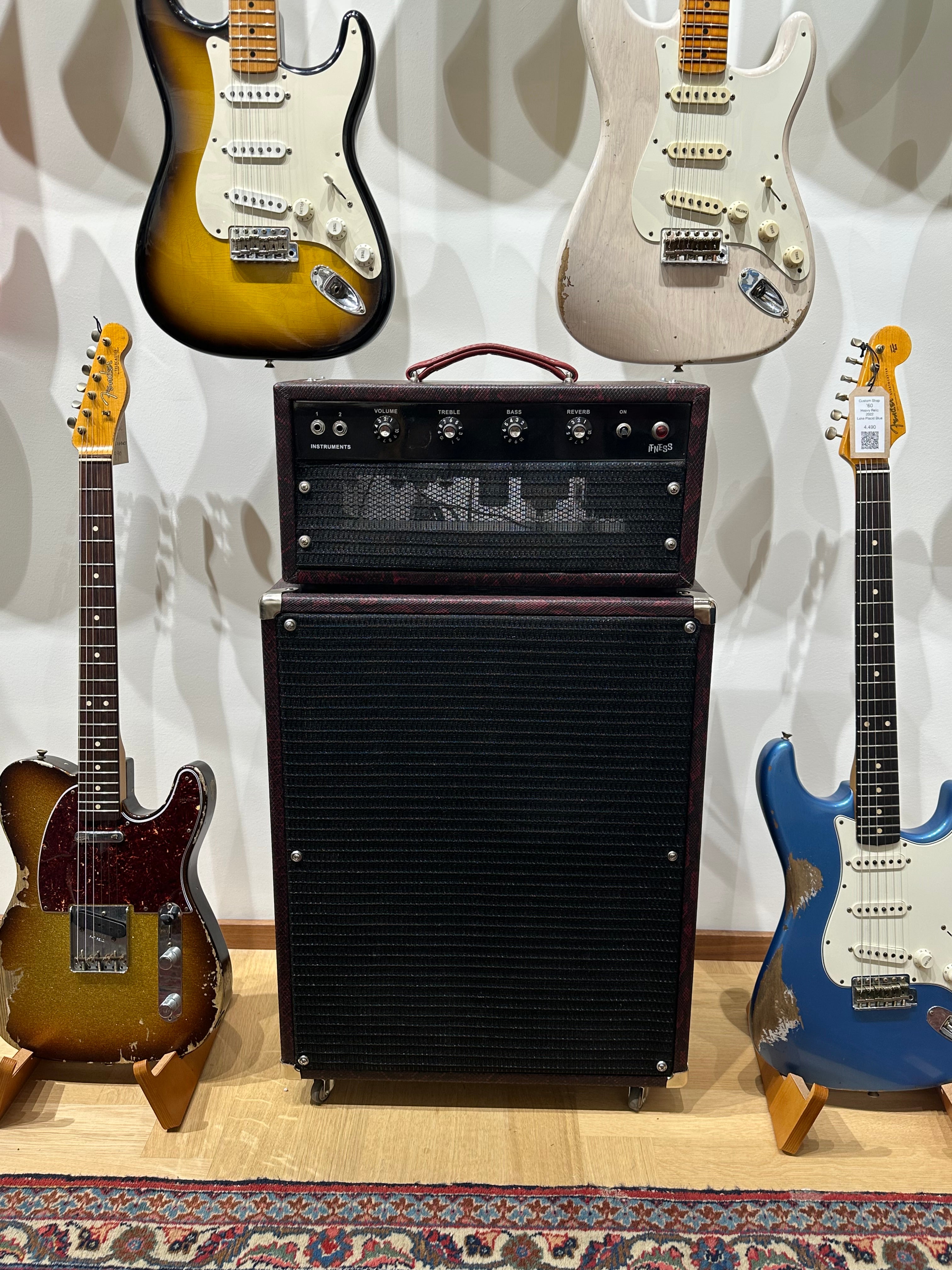 IFNESS 'Red Prince' handbuilt Fender Princeton '64 Blackface Reverb based Amp