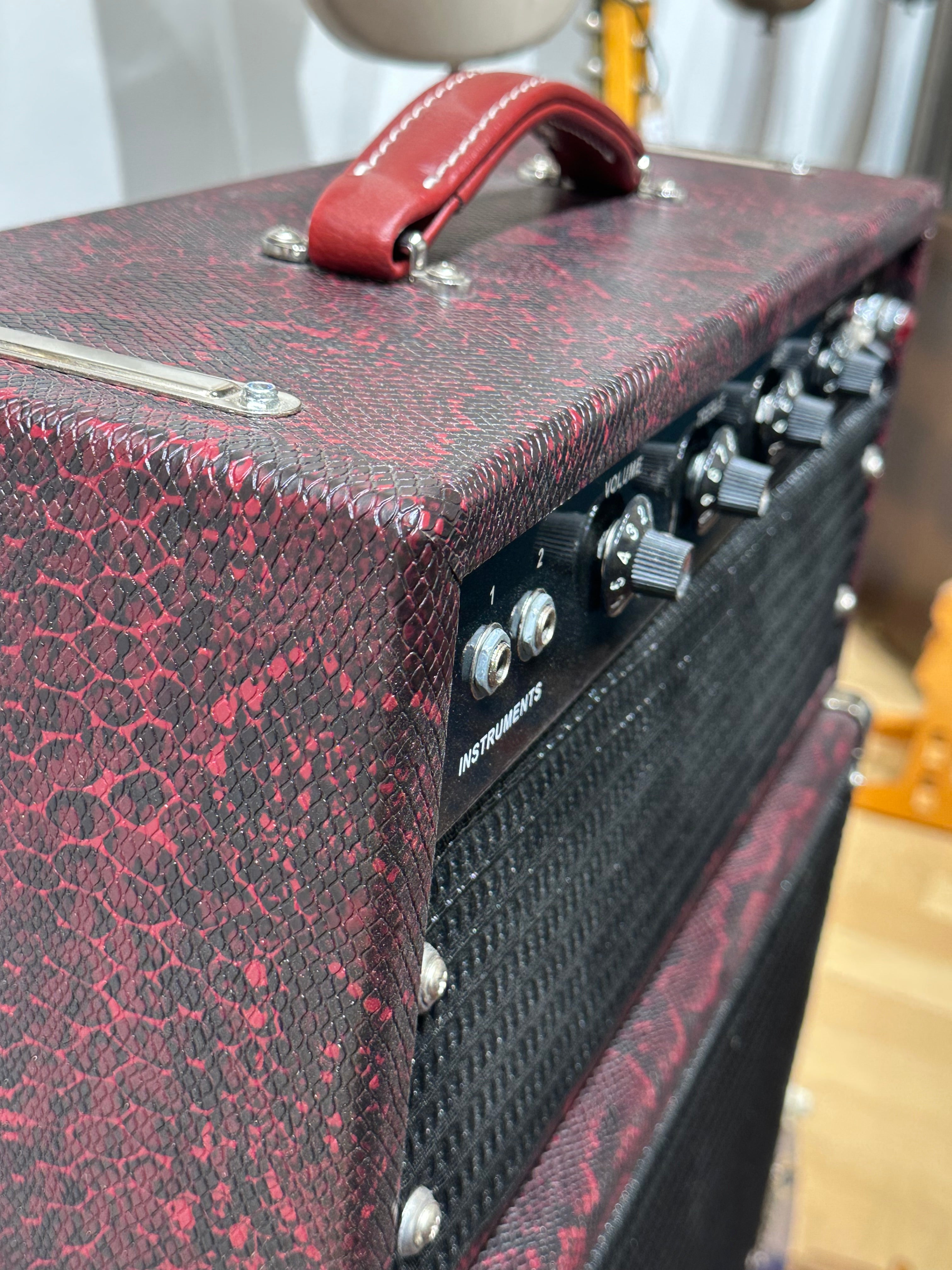 IFNESS 'Red Prince' handbuilt Fender Princeton '64 Blackface Reverb based Amp