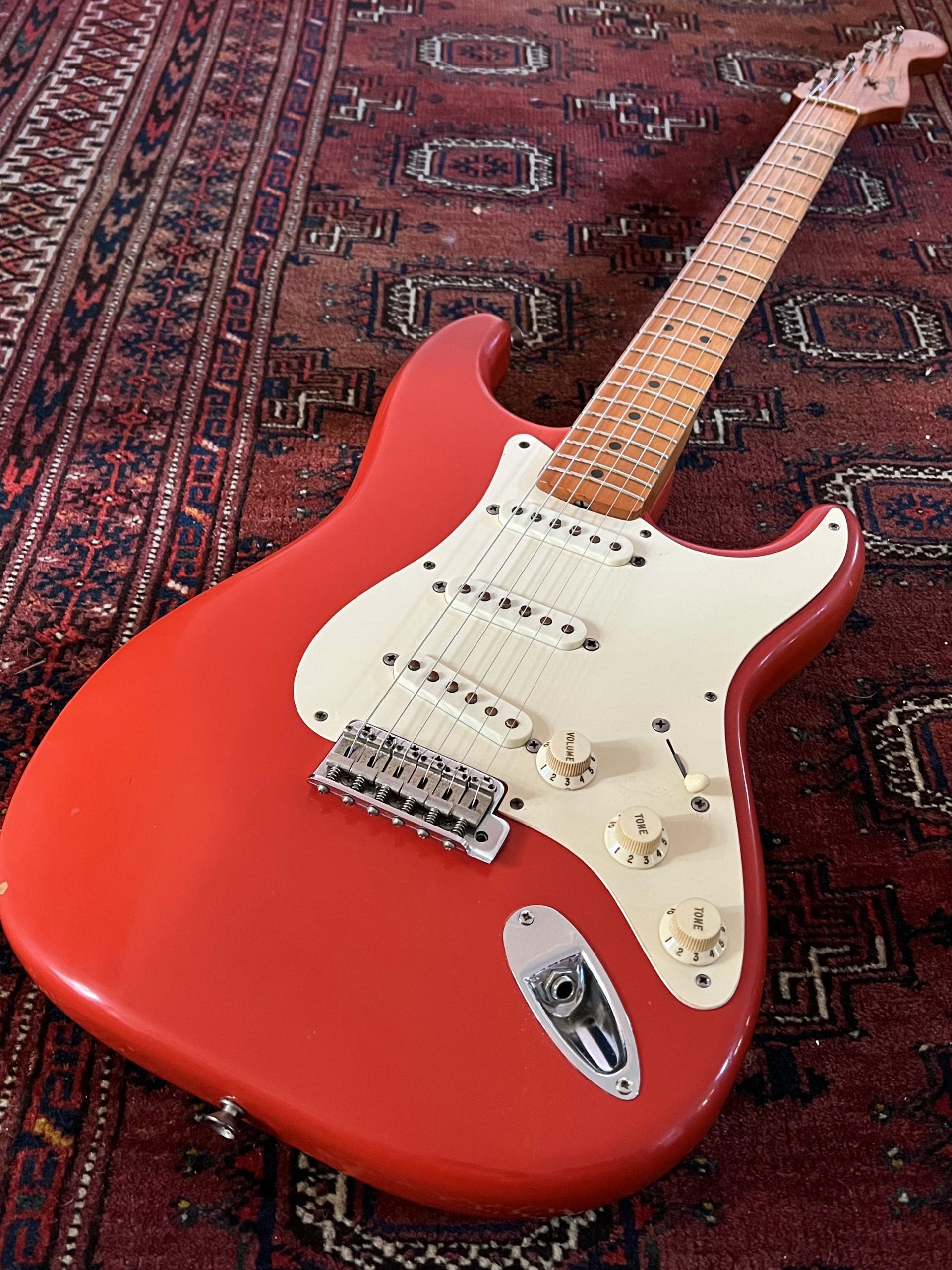 SOLD - 1982 Vintage Reissue '57 Stratocaster Fiesta Red
