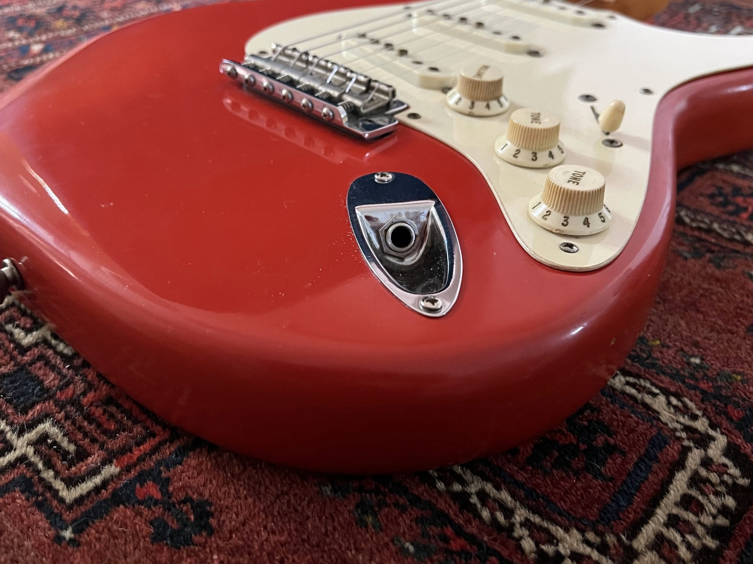 SOLD - 1982 Vintage Reissue '57 Stratocaster Fiesta Red