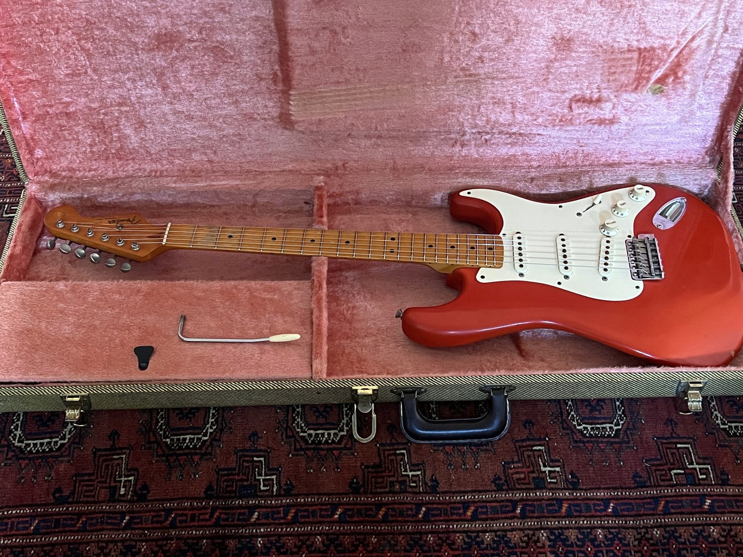 SOLD - 1982 Vintage Reissue '57 Stratocaster Fiesta Red