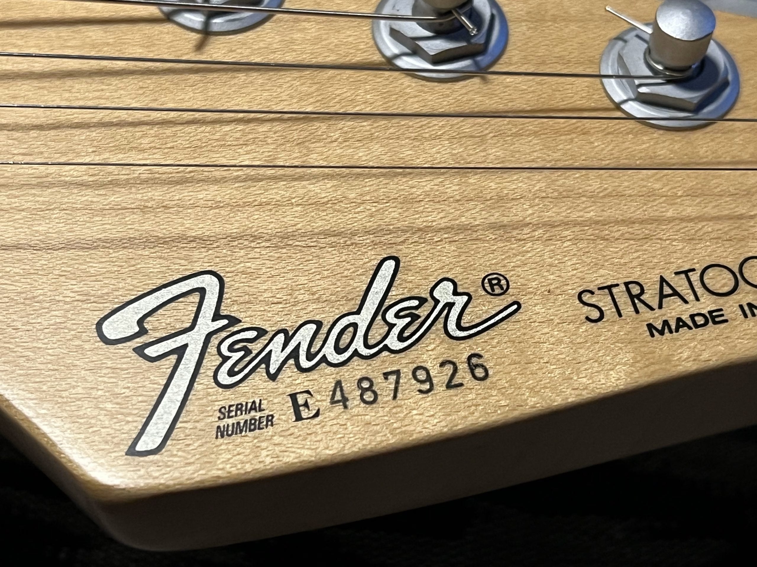 SOLD - 1988 Strat Plus Graffiti Yellow - Never played