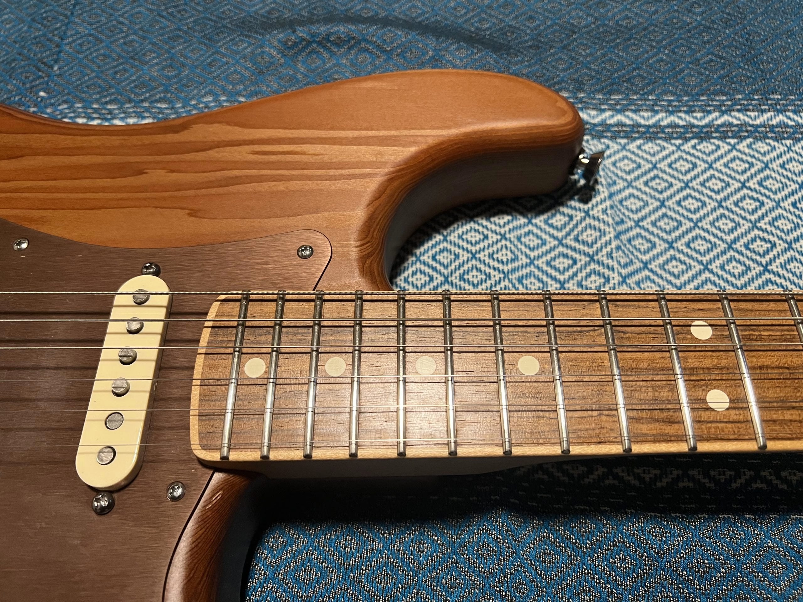 SOLD - 2014 Reclaimed Old Growth Redwood Stratocaster Natural