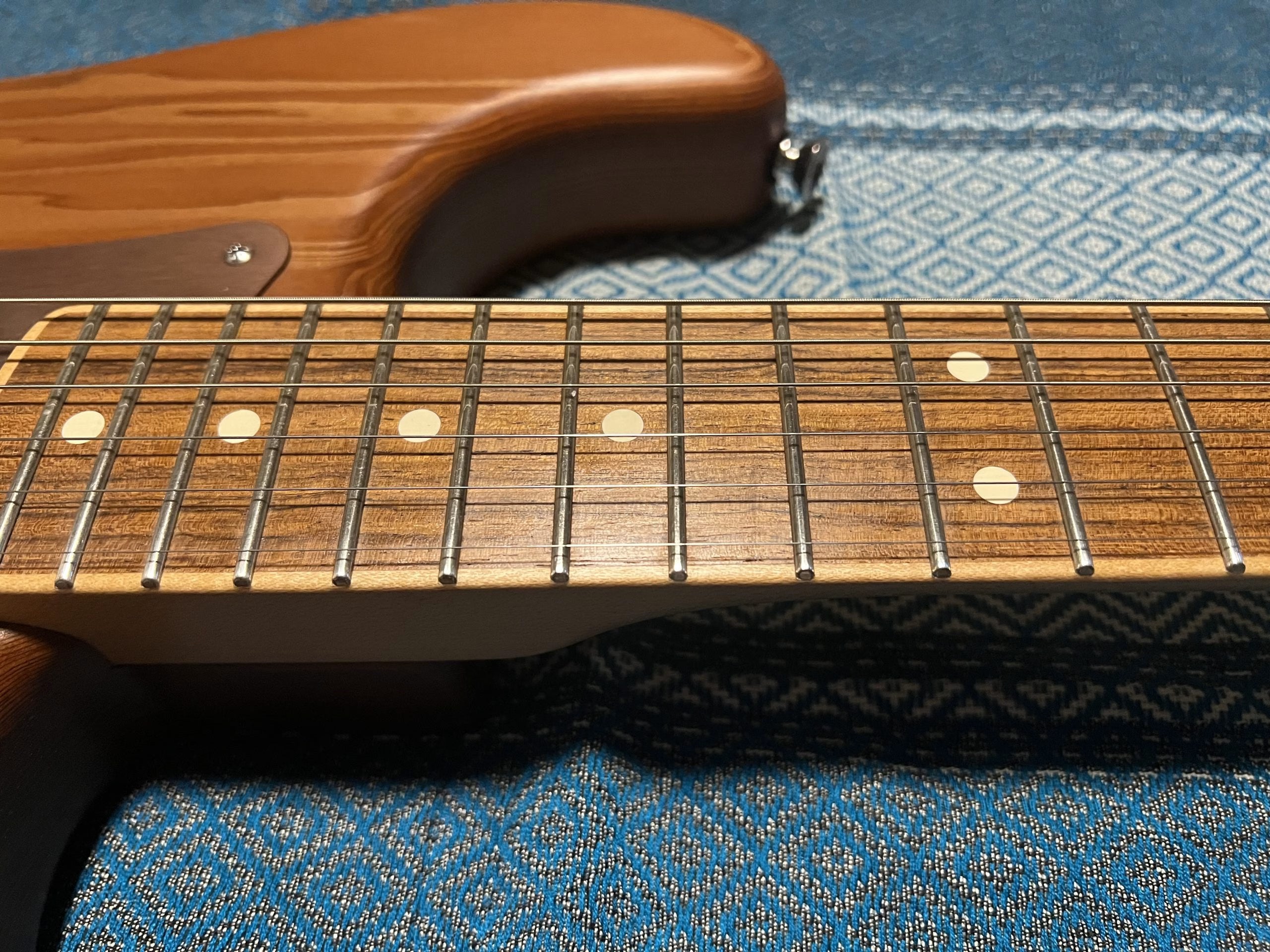 SOLD - 2014 Reclaimed Old Growth Redwood Stratocaster Natural