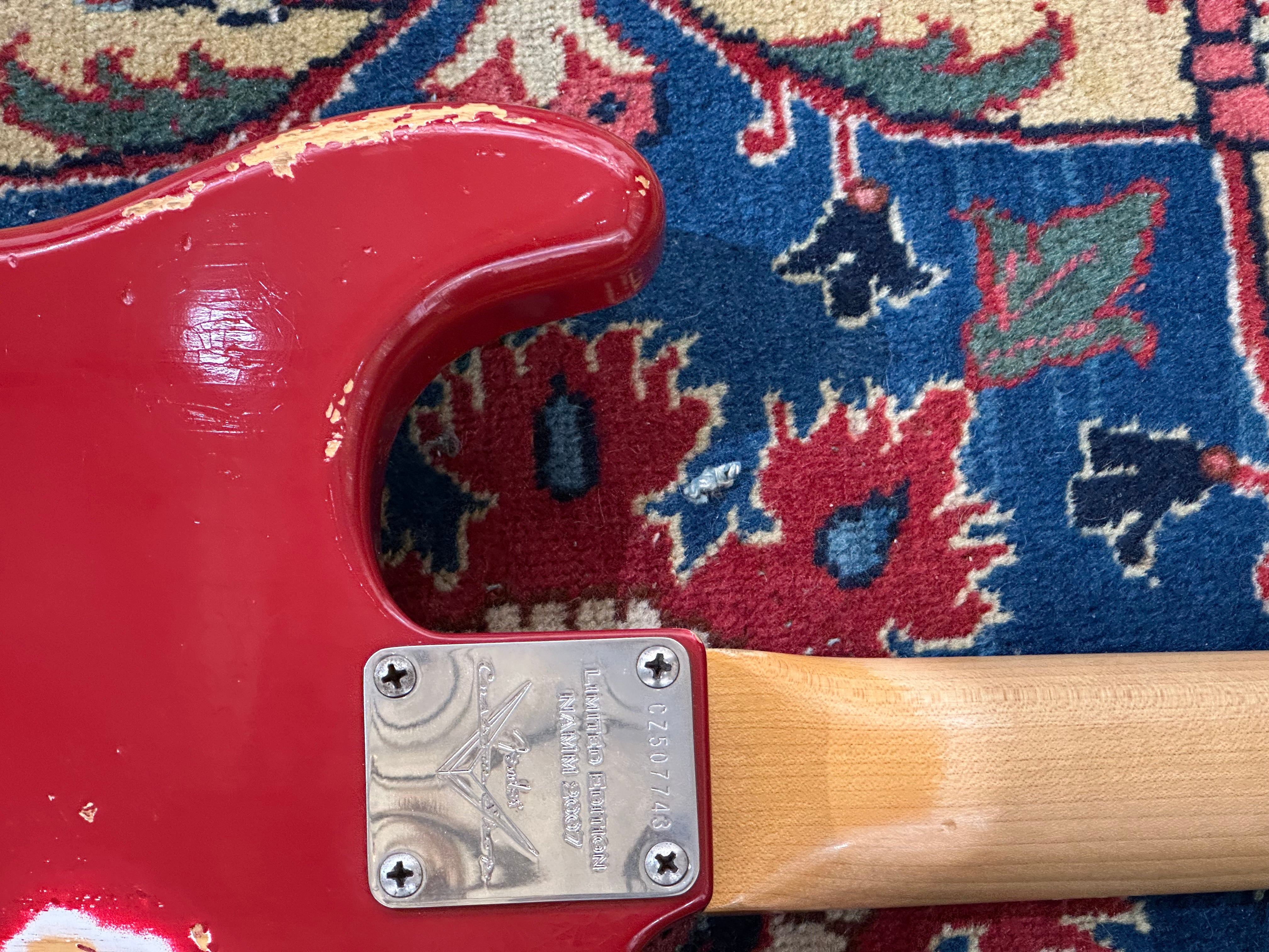 SOLD - Fender Custom Shop '62 NAMM LTD Heavy Relic Stratocaster 2007 Dakota Red