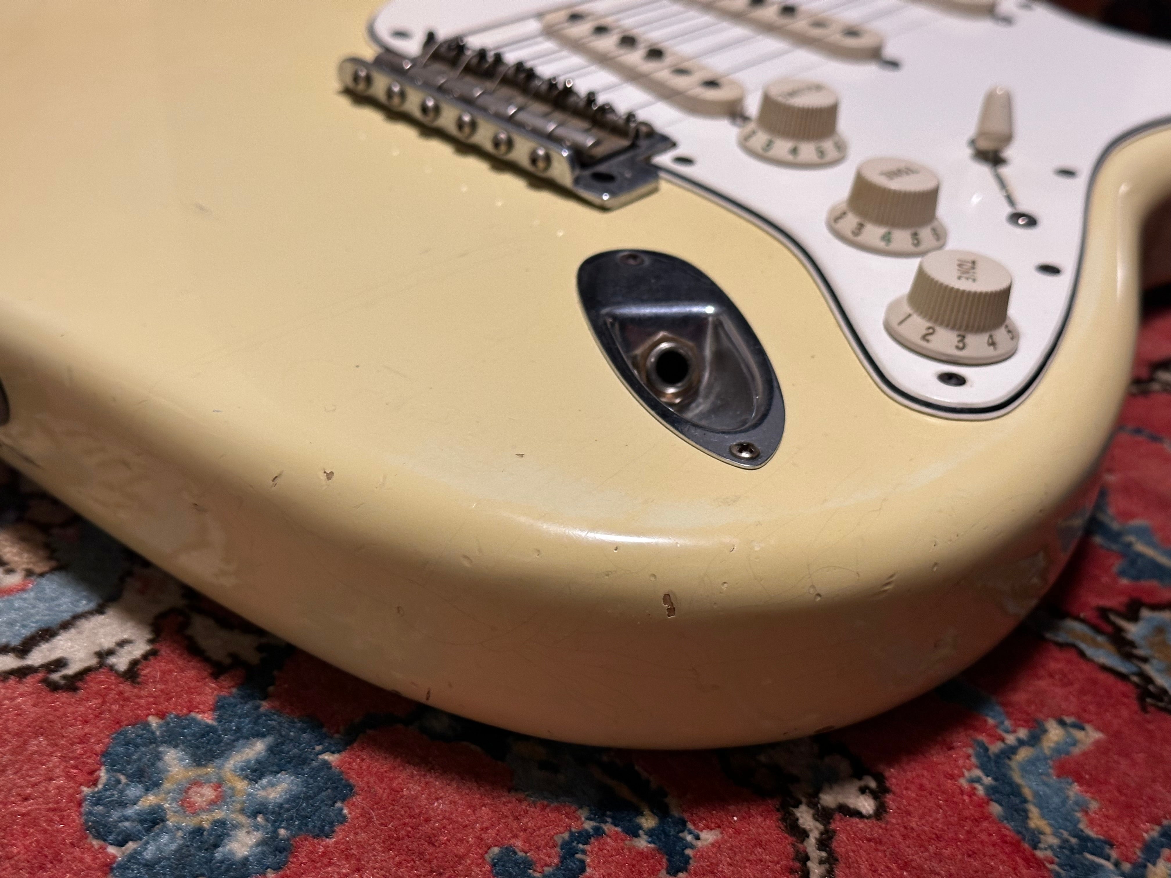 Fender Custom Shop '60 Duo Tone LTD Relic Abigail Ybarra Pickups Stratocaster 2012 Vintage White