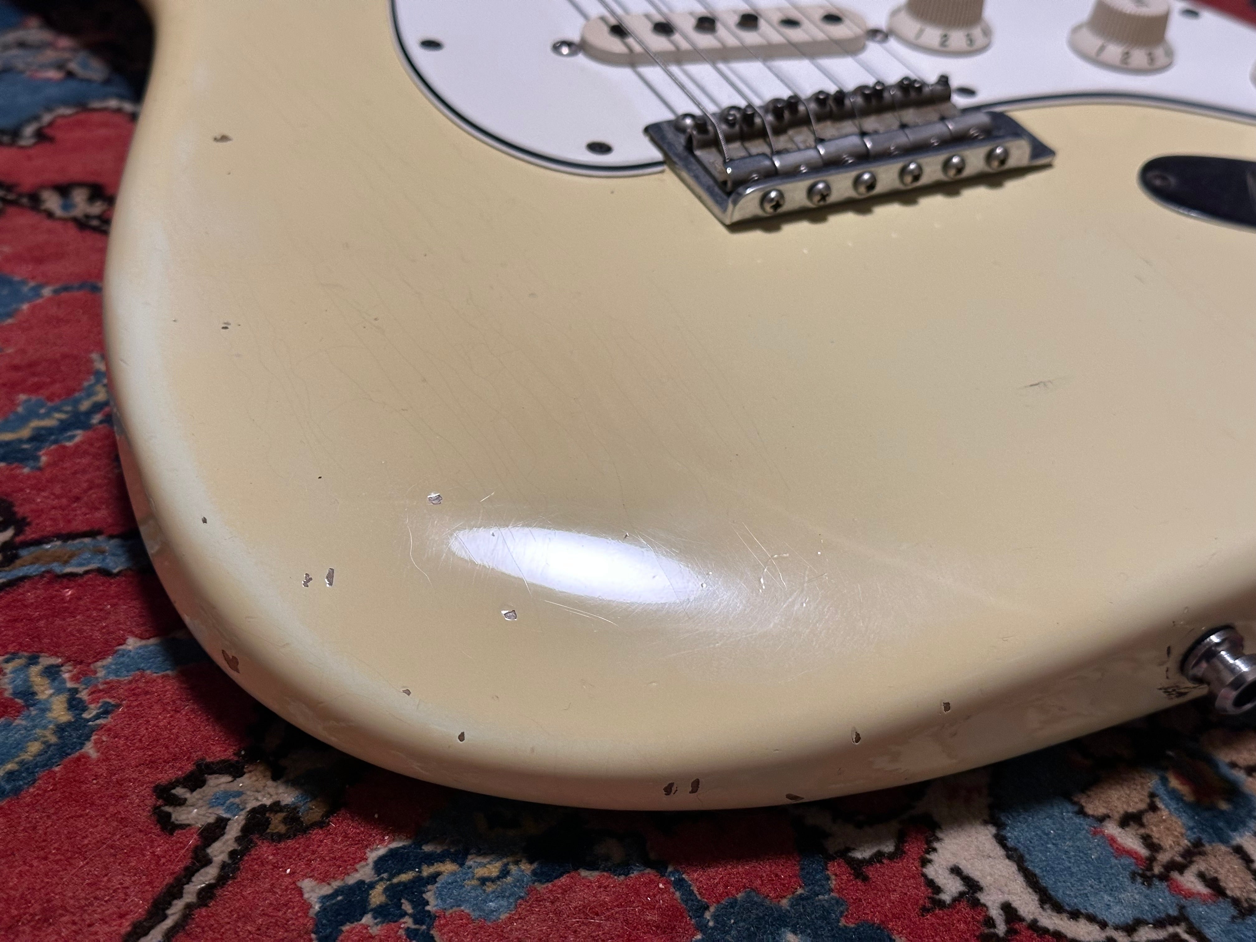 Fender Custom Shop '60 Duo Tone LTD Relic Abigail Ybarra Pickups Stratocaster 2012 Vintage White