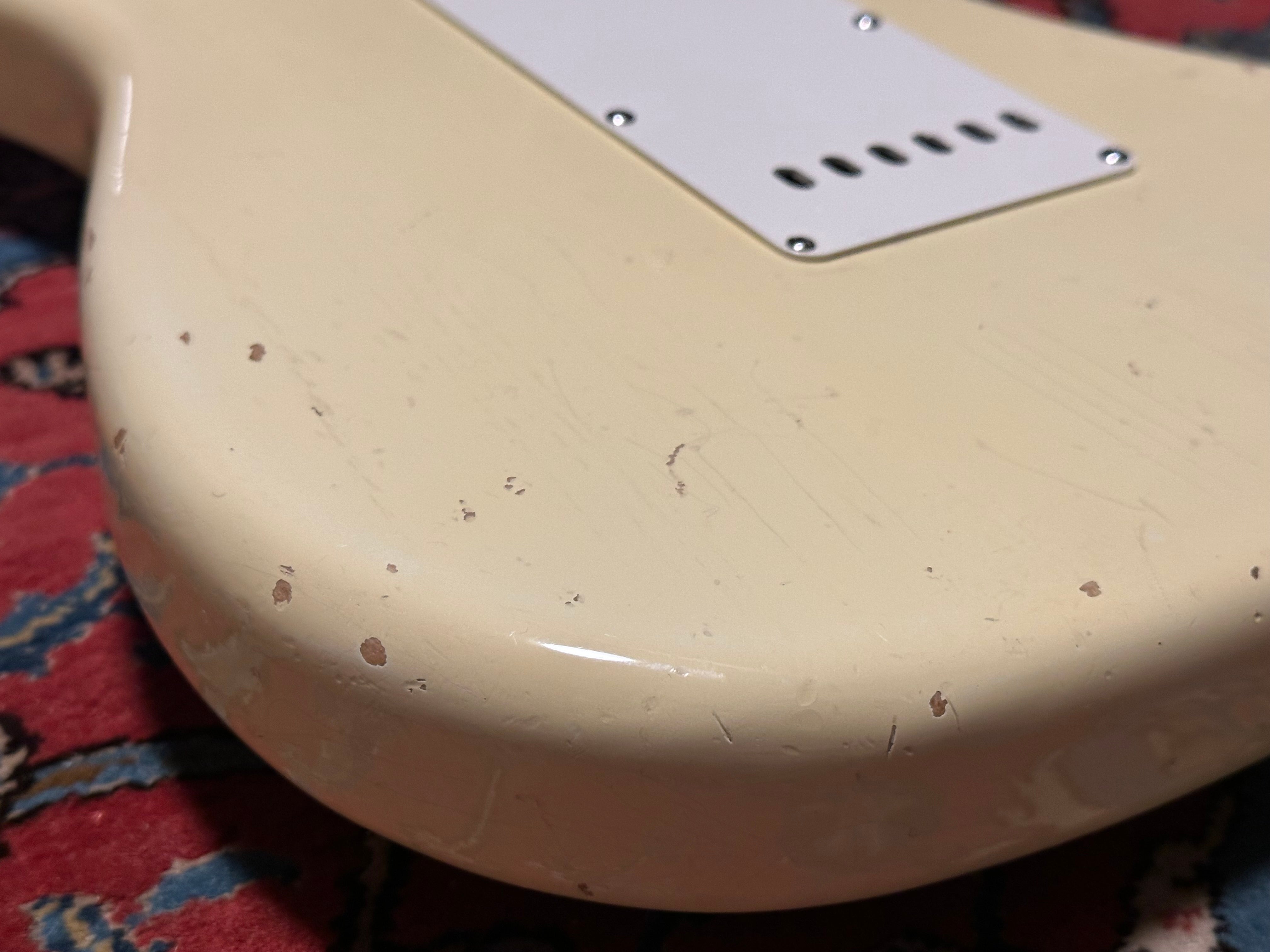Fender Custom Shop '60 Duo Tone LTD Relic Abigail Ybarra Pickups Stratocaster 2012 Vintage White