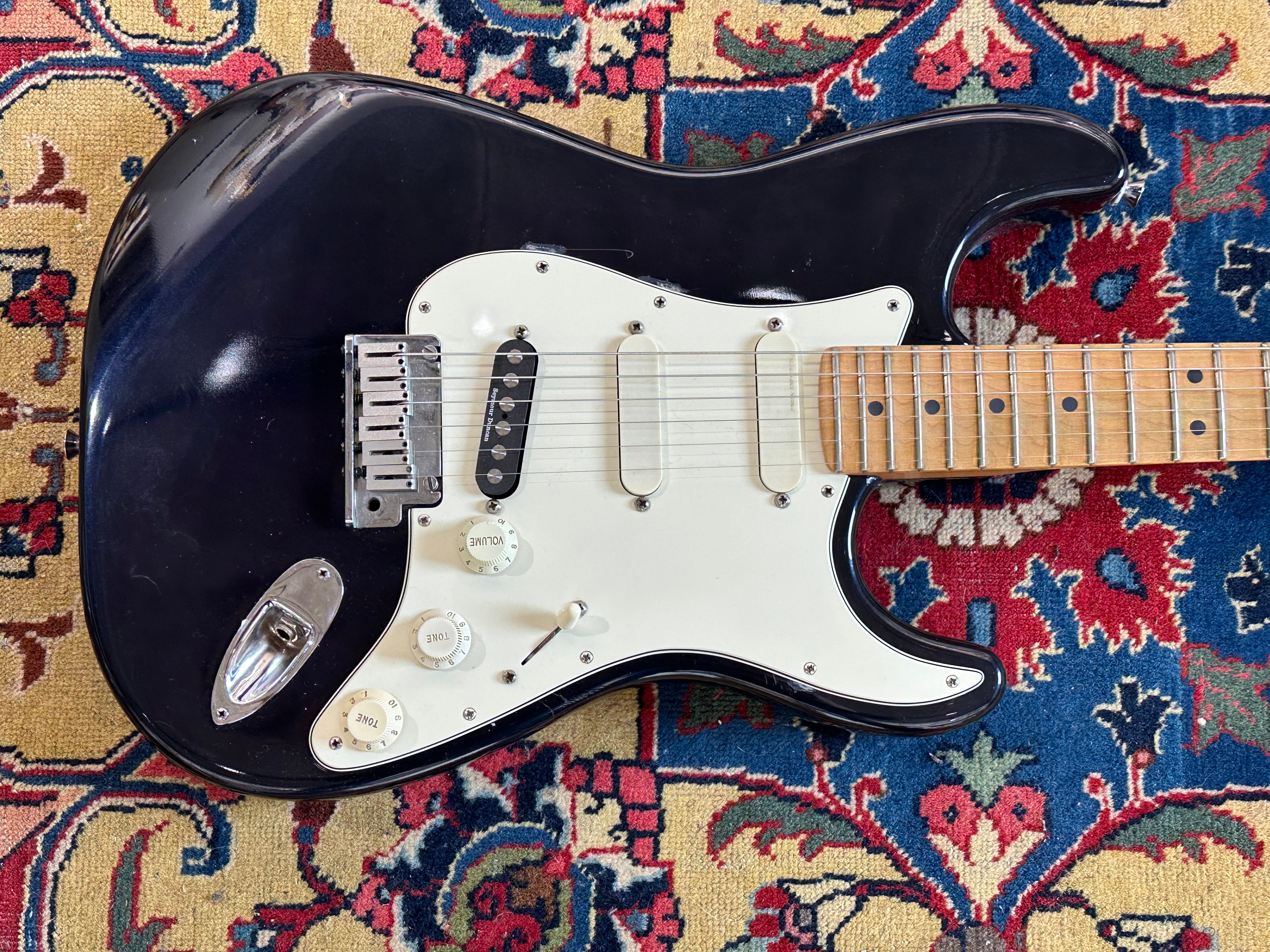 Fender Strat Plus Stratocaster 1992 Refinished Midnight Blue