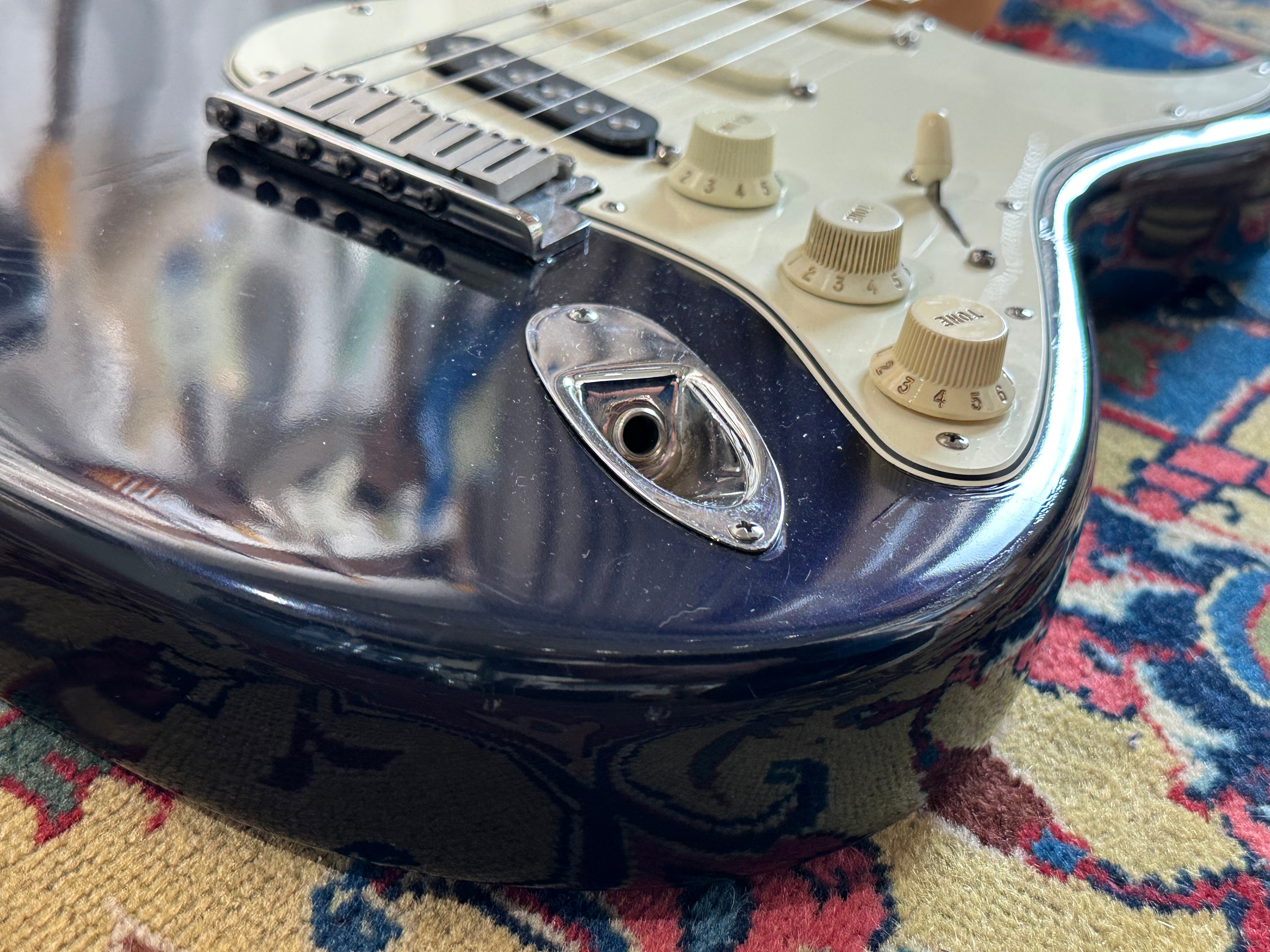 Fender Strat Plus Stratocaster 1992 Refinished Midnight Blue