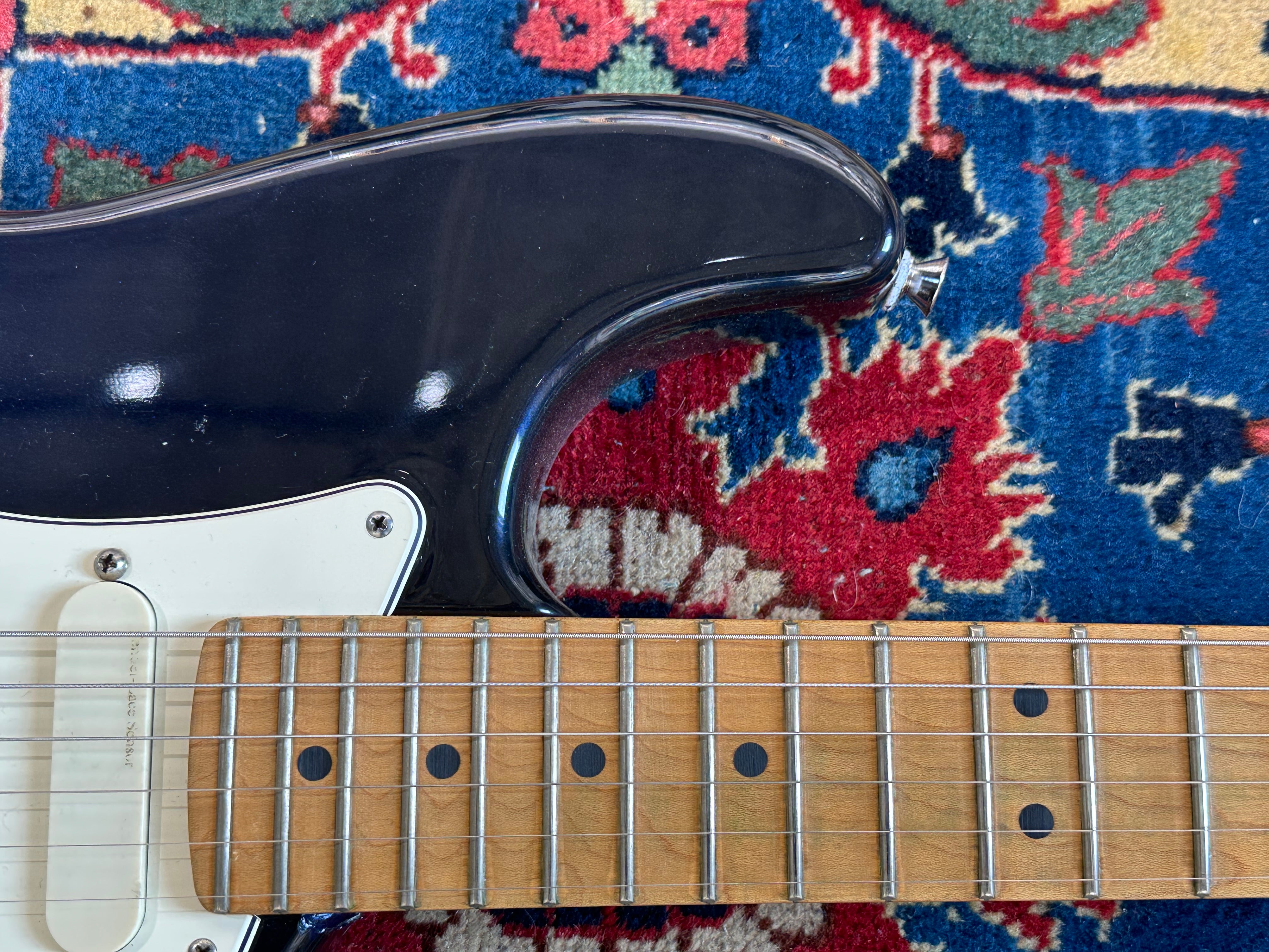 Fender Strat Plus Stratocaster 1992 Refinished Midnight Blue