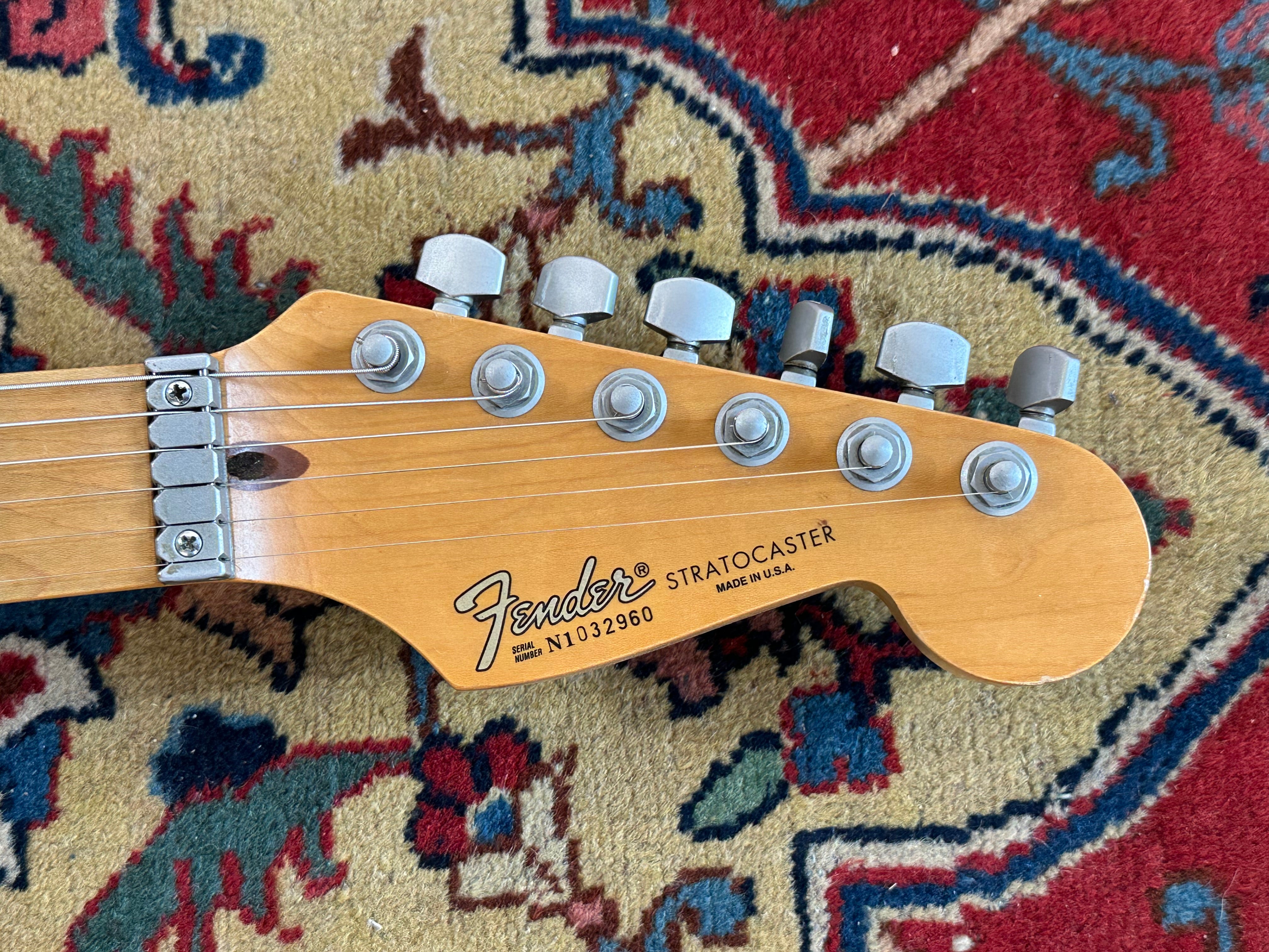 Fender Strat Plus Stratocaster 1992 Refinished Midnight Blue