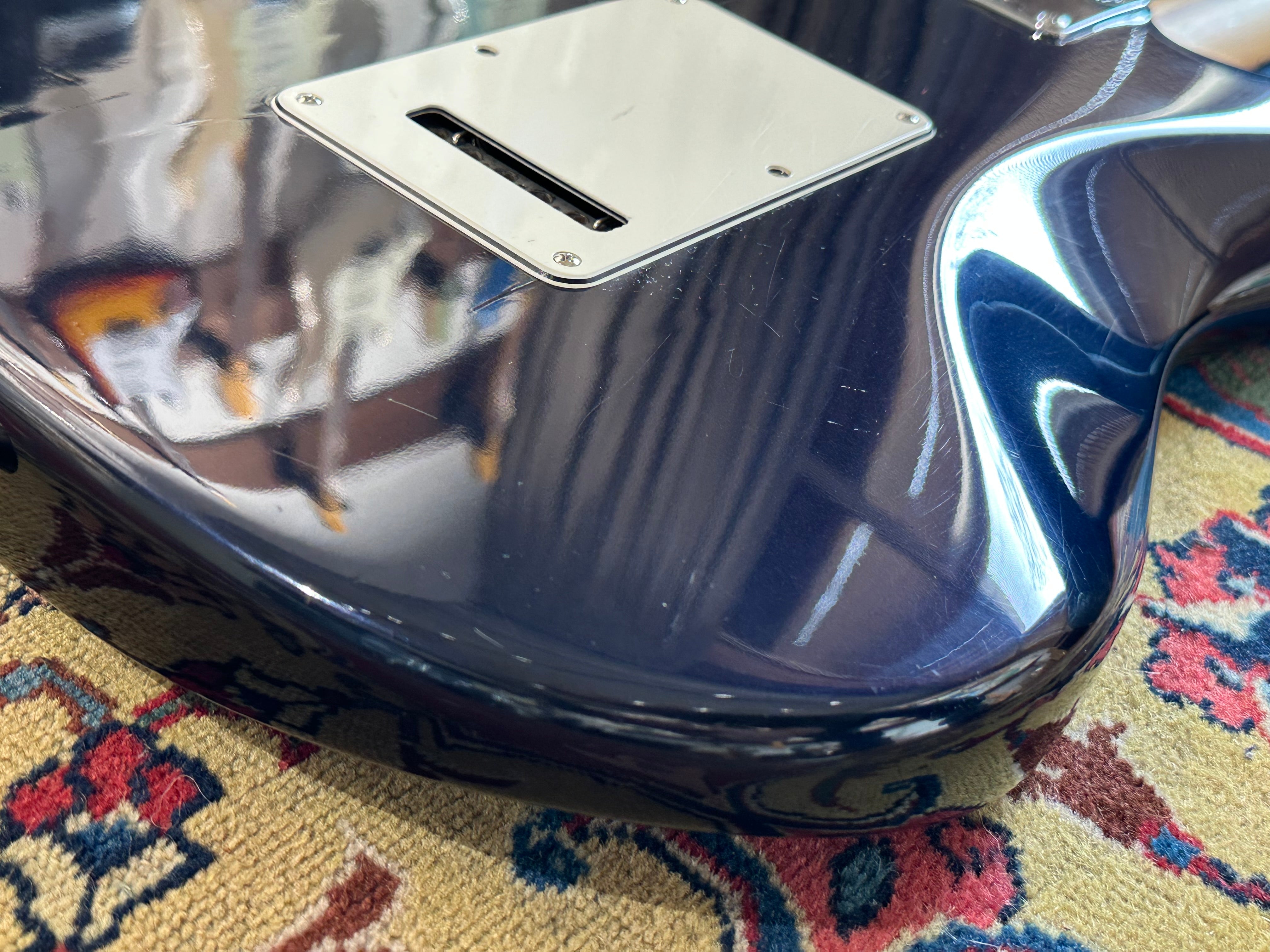 Fender Strat Plus Stratocaster 1992 Refinished Midnight Blue