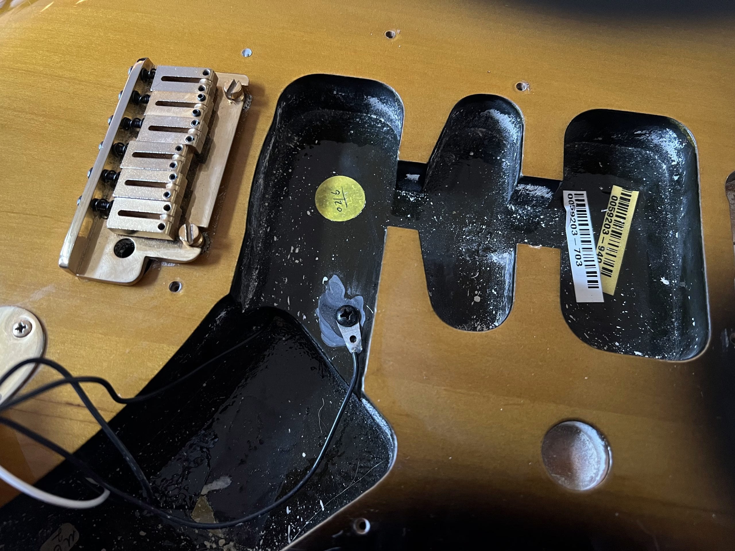 SOLD - 2004 Fender 50th Anniversary American Deluxe Stratocaster Two Tone Sunburst