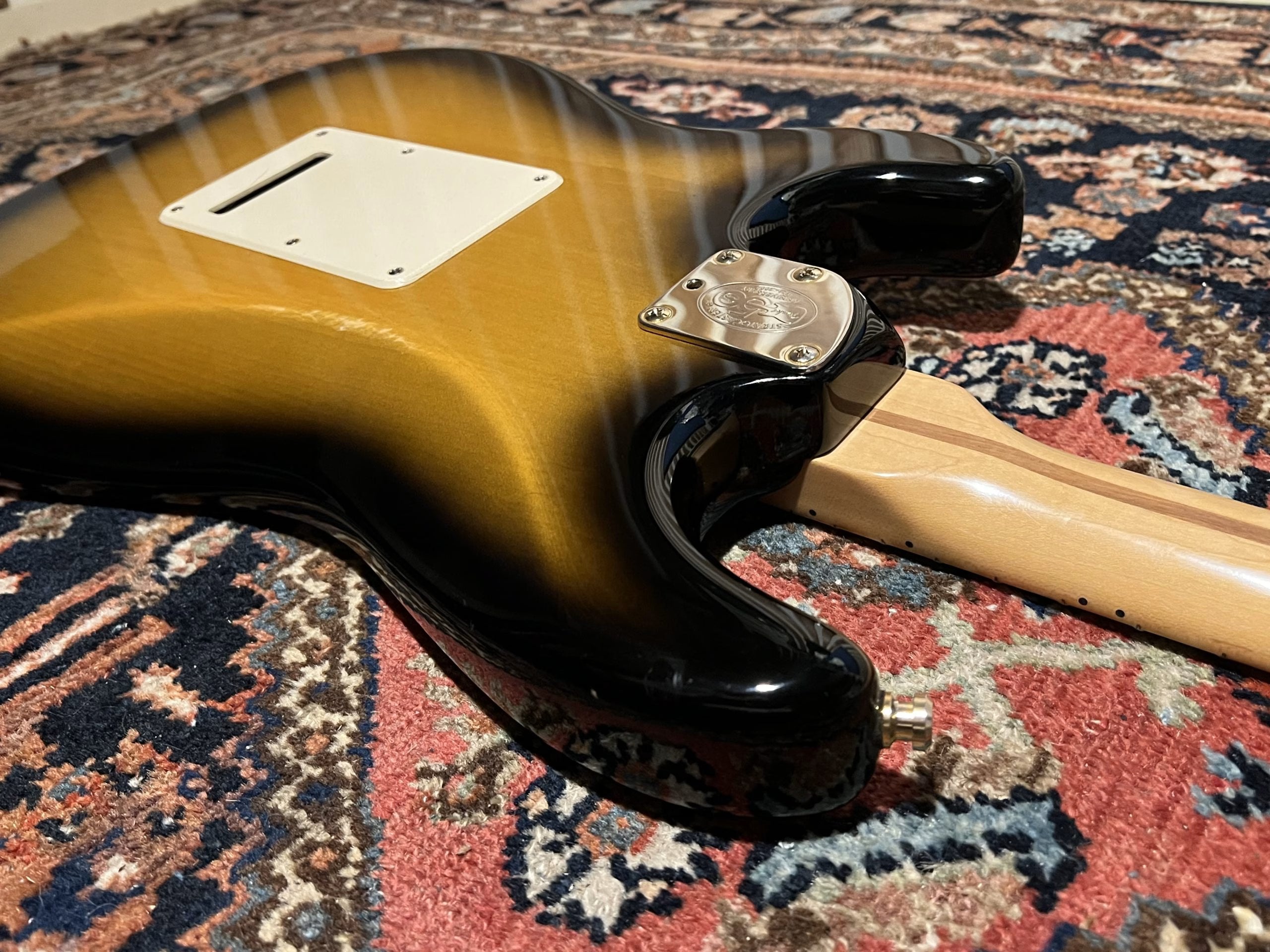 SOLD - 2004 Fender 50th Anniversary American Deluxe Stratocaster Two Tone Sunburst