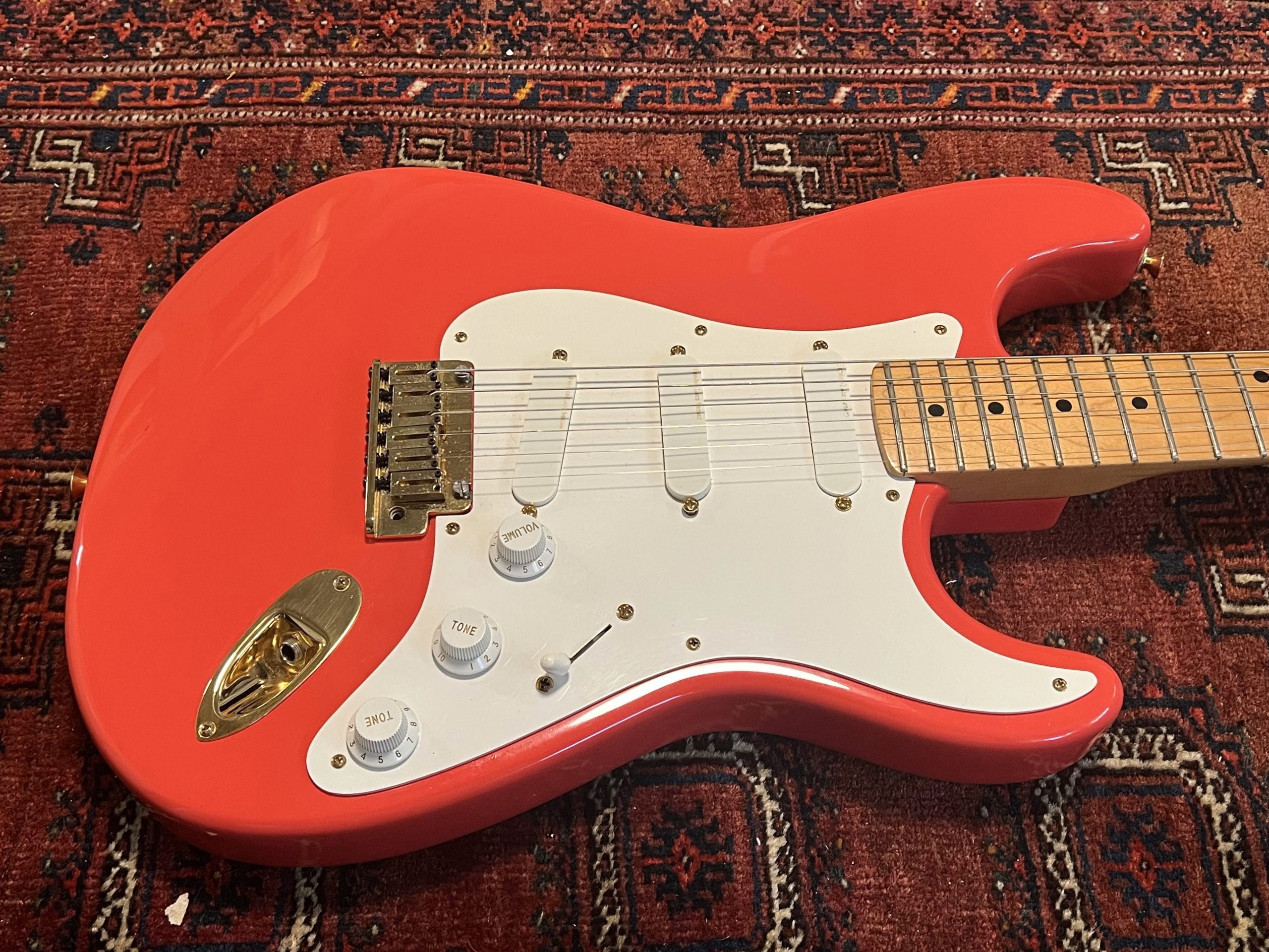 SOLD - 1990 Fender Custom Shop Hank Marvin Stratocaster Fiesta Red