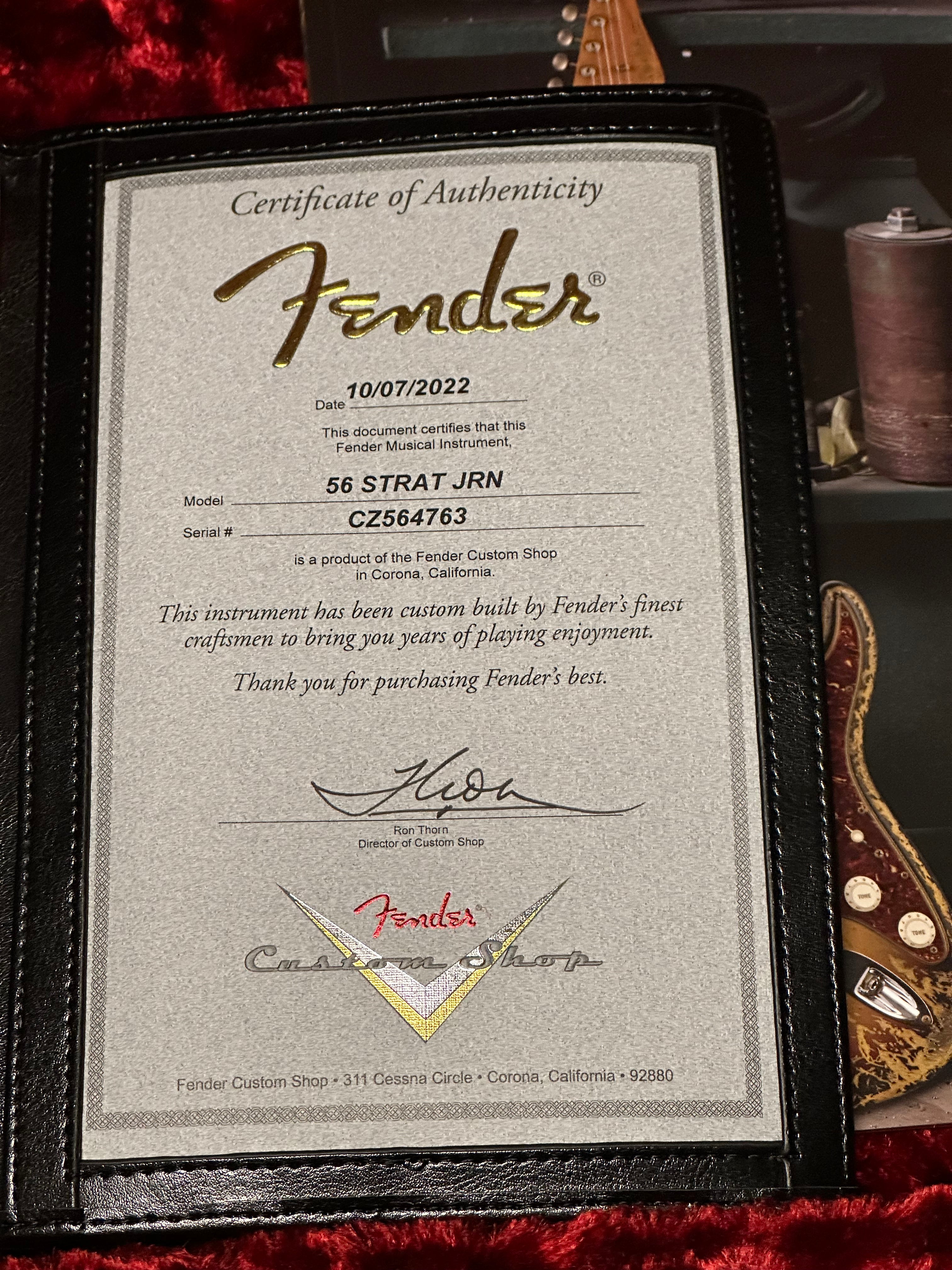 Fender Custom Shop '56 Journeyman Stratocaster 2022 Sherwood Green