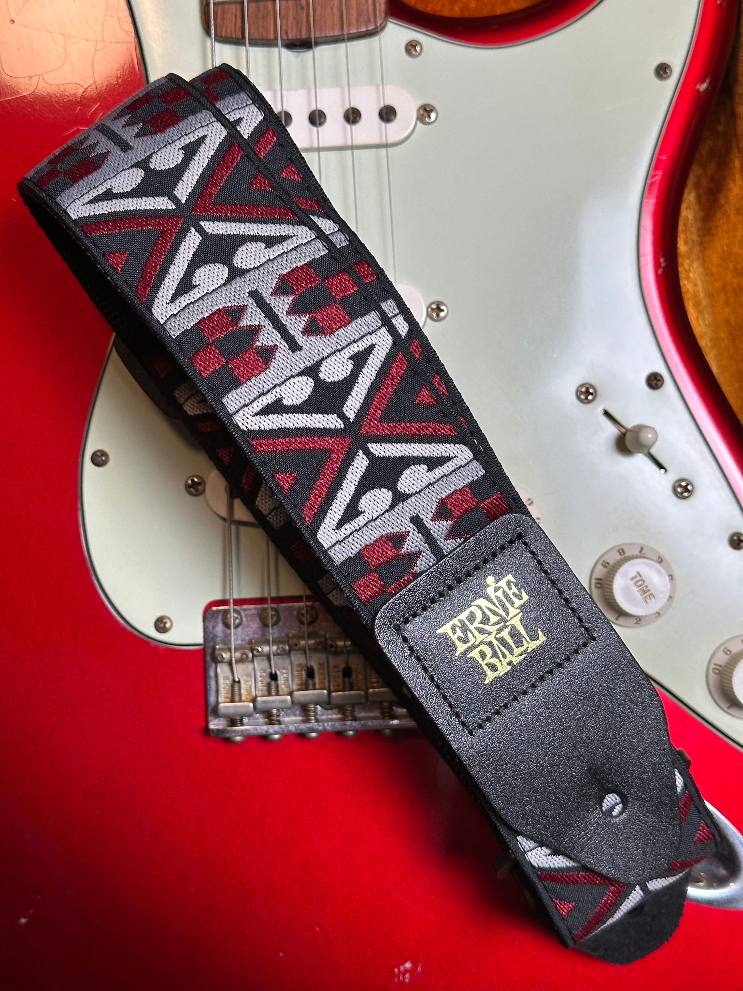 Ernie Ball Jacquard Primal Red Guitar Strap