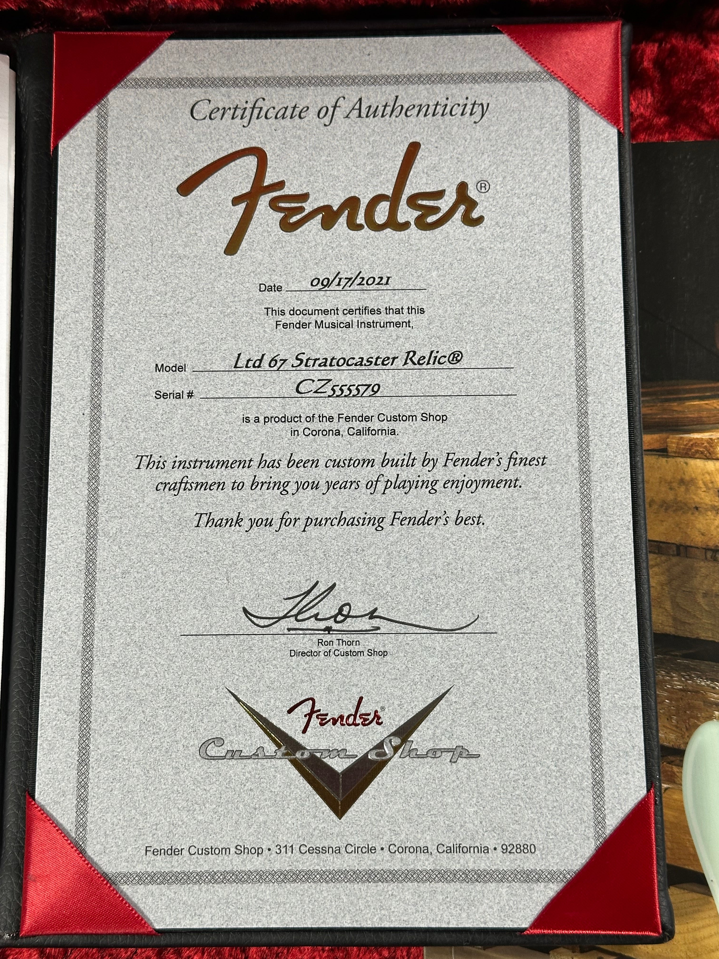 Fender Custom Shop '67 LTD Heavy Relic Stratocaster 2021 Ocean Turquoise