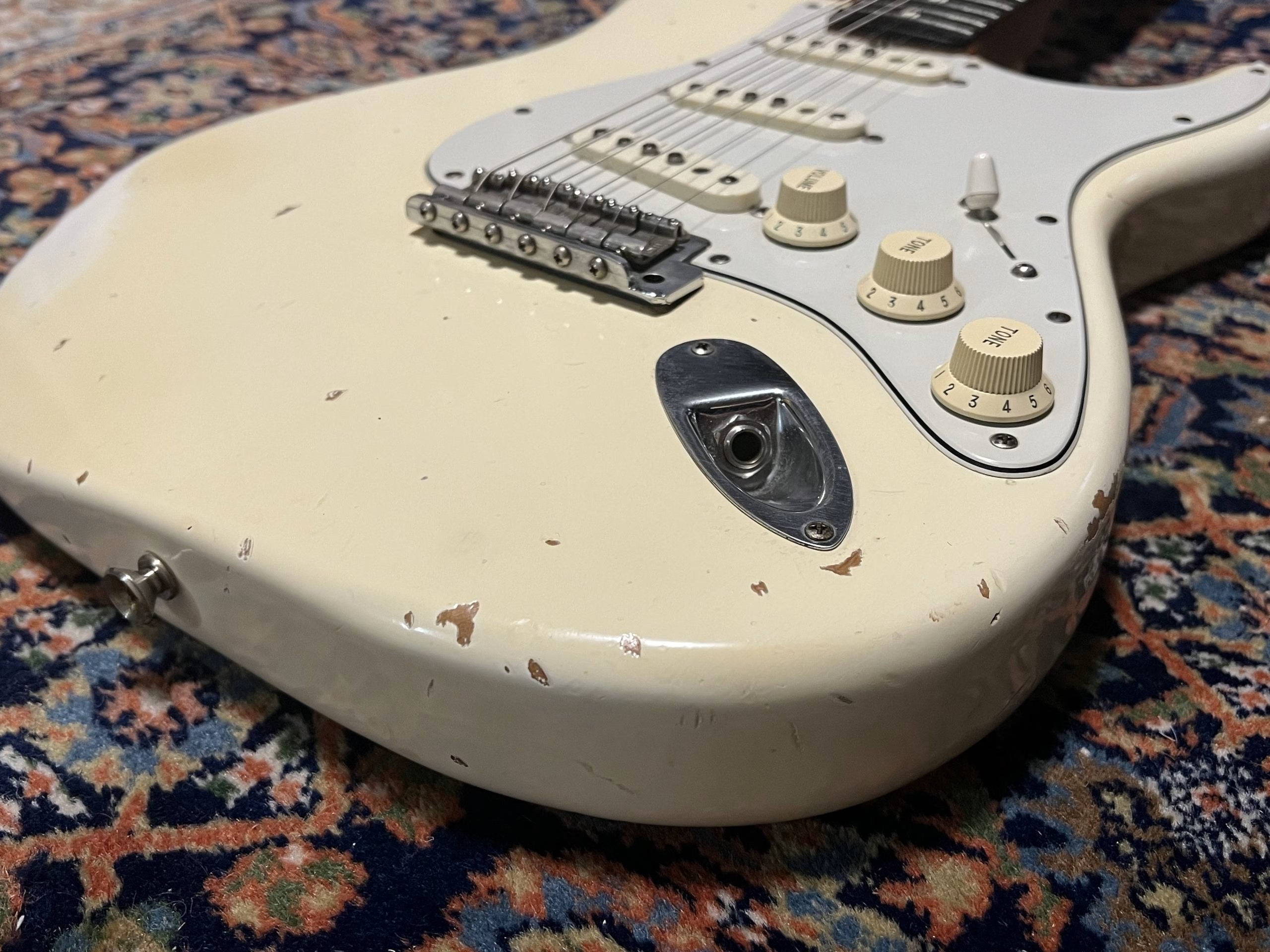 SOLD - 1996 Fender Custom Shop 60 Cunetto Relic Stratocaster Olympic White