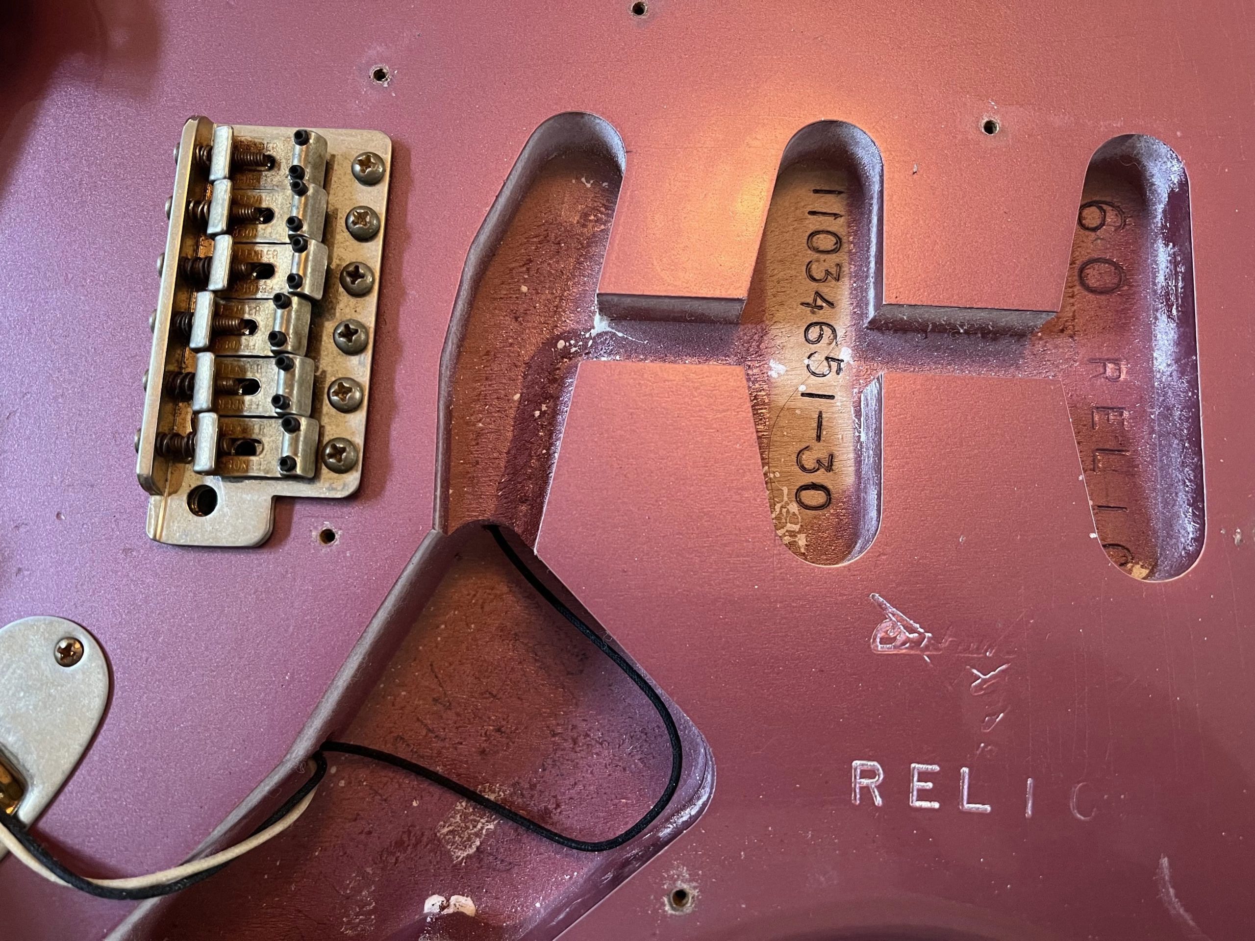 SOLD - 2013 Fender Custom Shop '60 Relic Stratocaster Burgundy Mist
